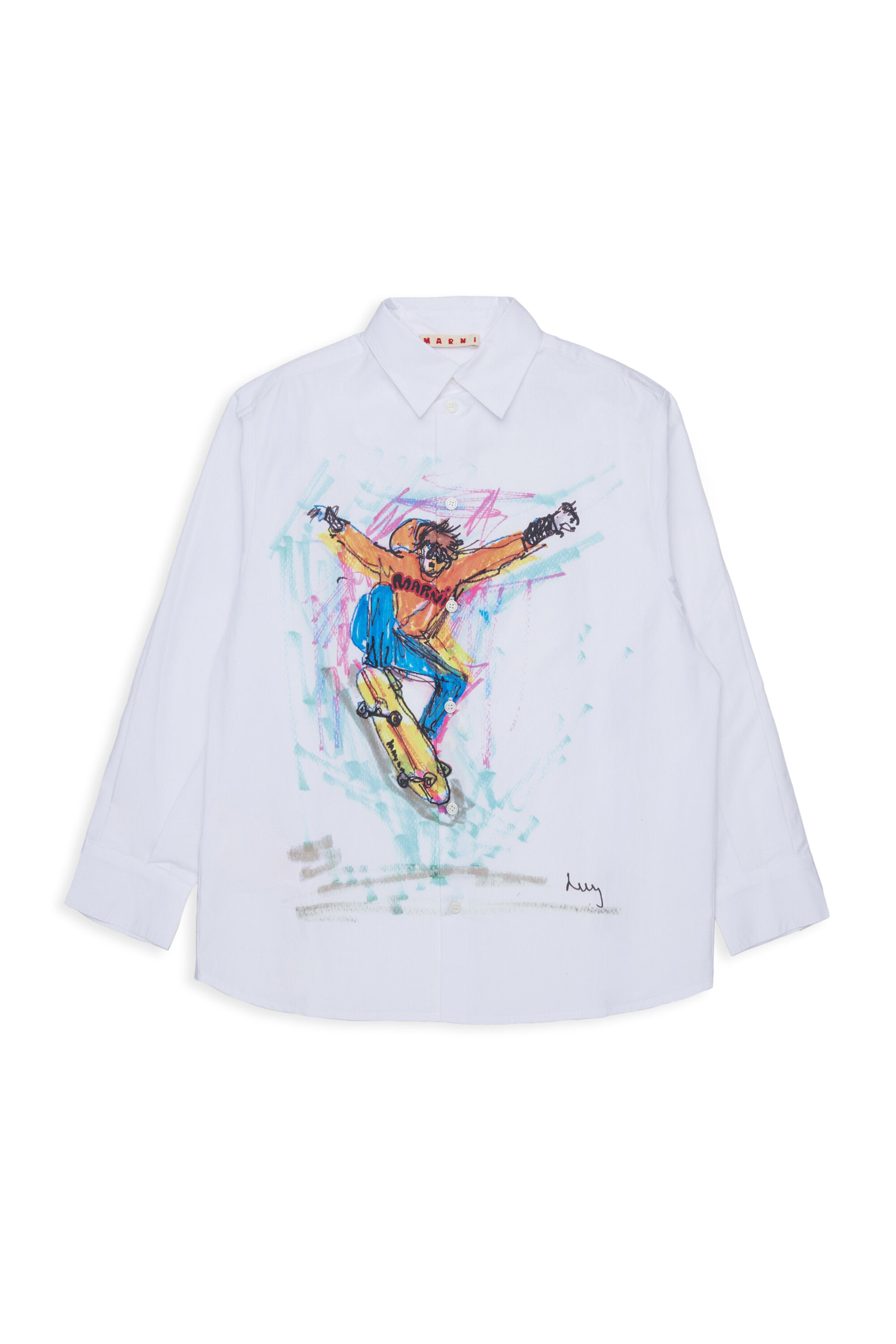 Langarmhemd mit Skater-Motiv