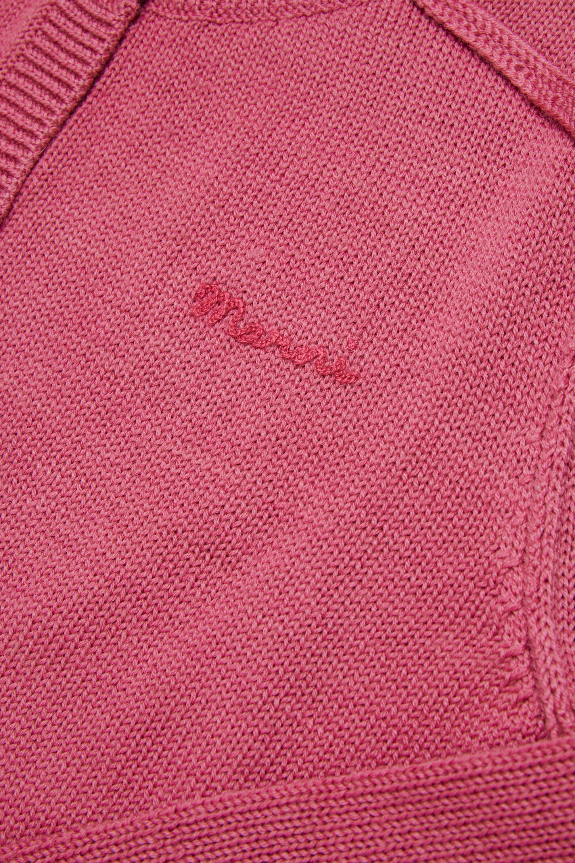 Knitted cardigan with logo