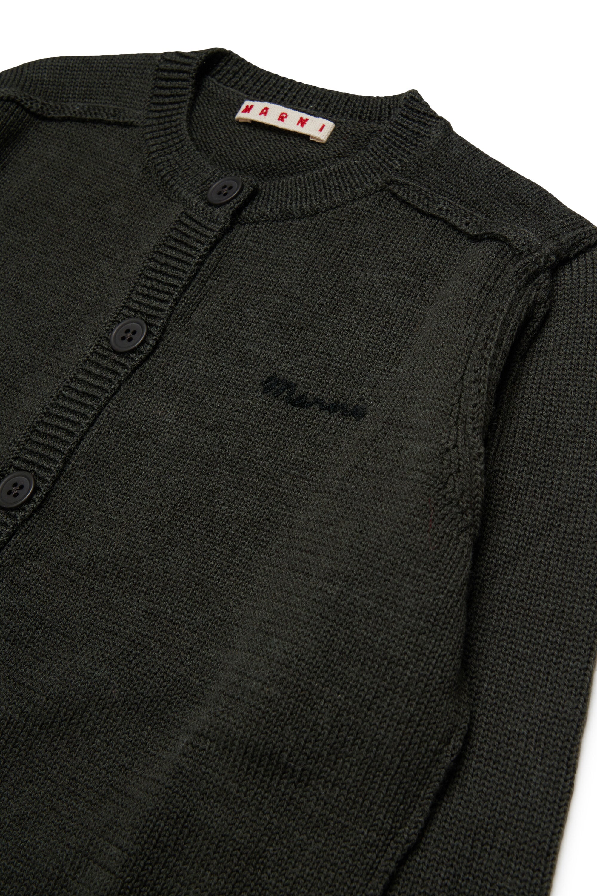Knitted cardigan with logo