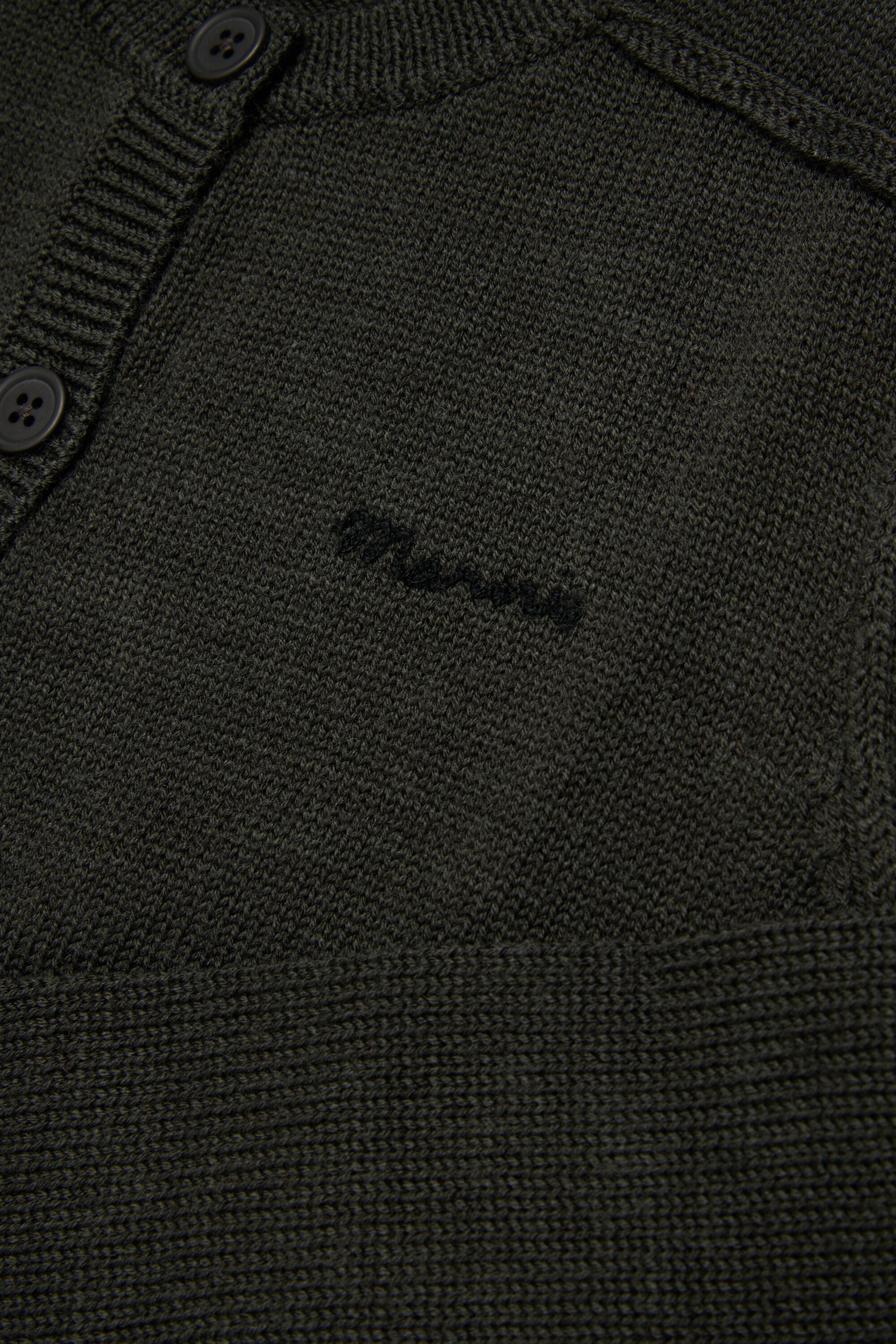 Knitted cardigan with logo