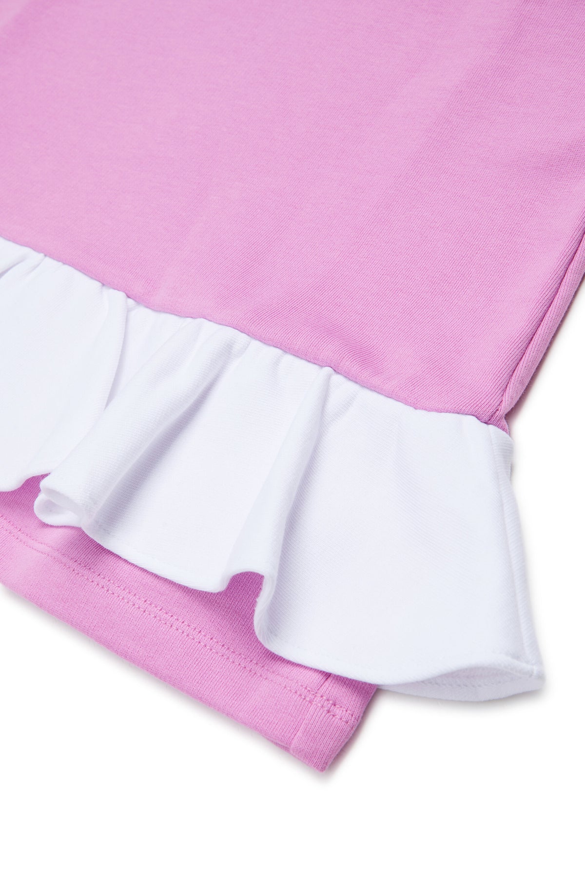Sweatkleid mit Reißverschluss und Volant