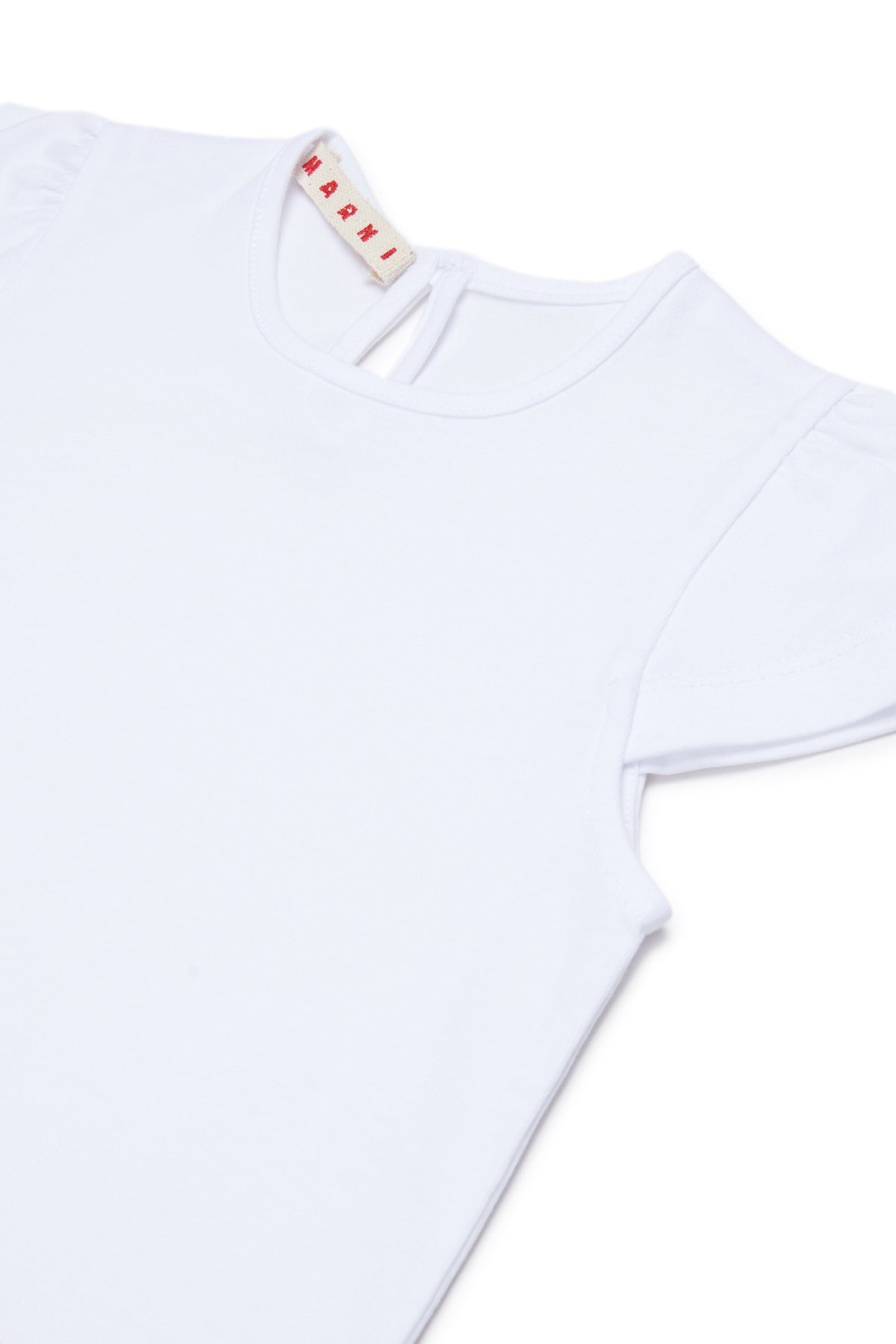 T-shirt with embroidered logo on hem