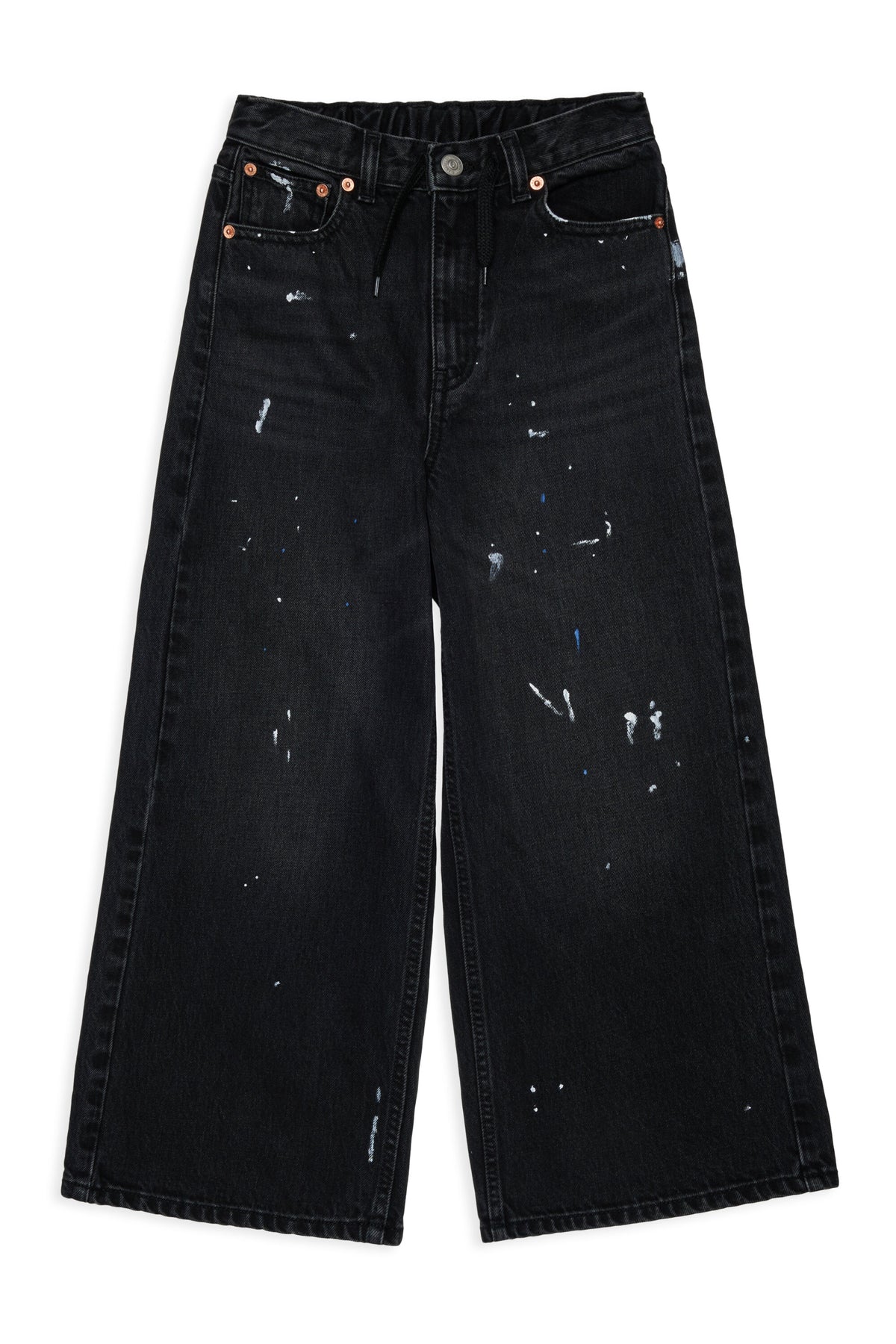 Jeans mit Flare-Passform und Used-Effekt