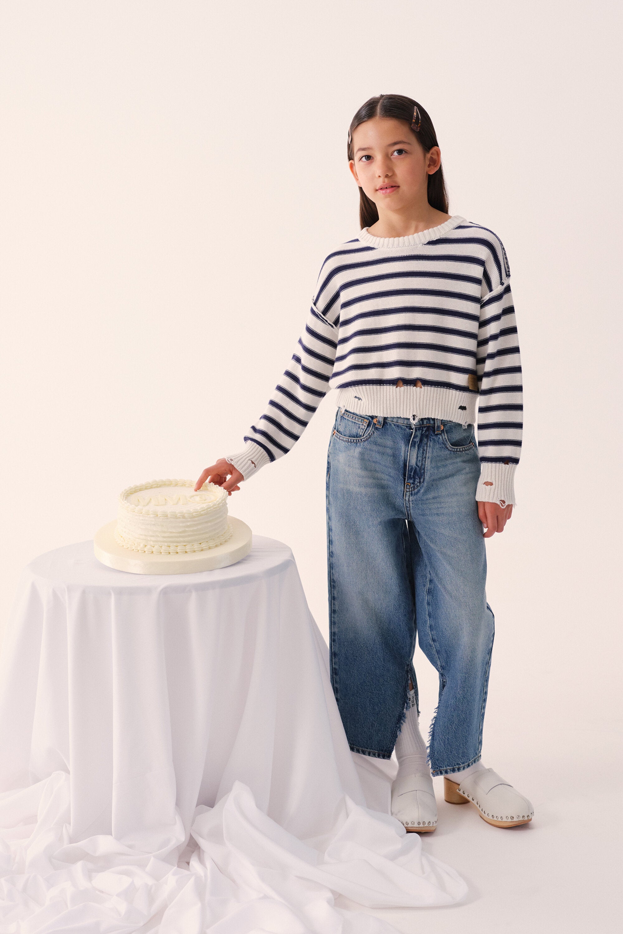 Jeans regular lavado azul claro