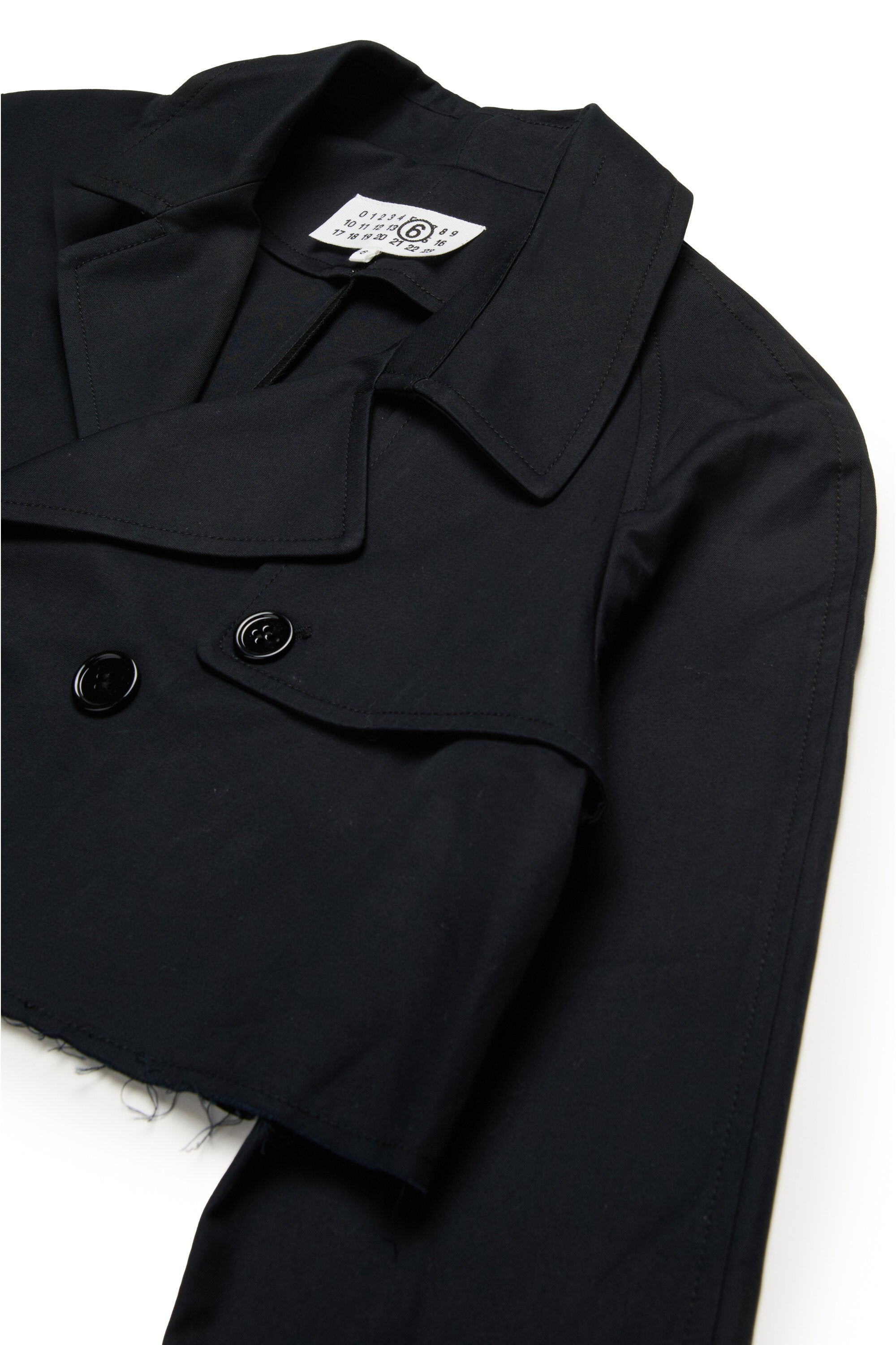 Double-breasted re-cut jacket