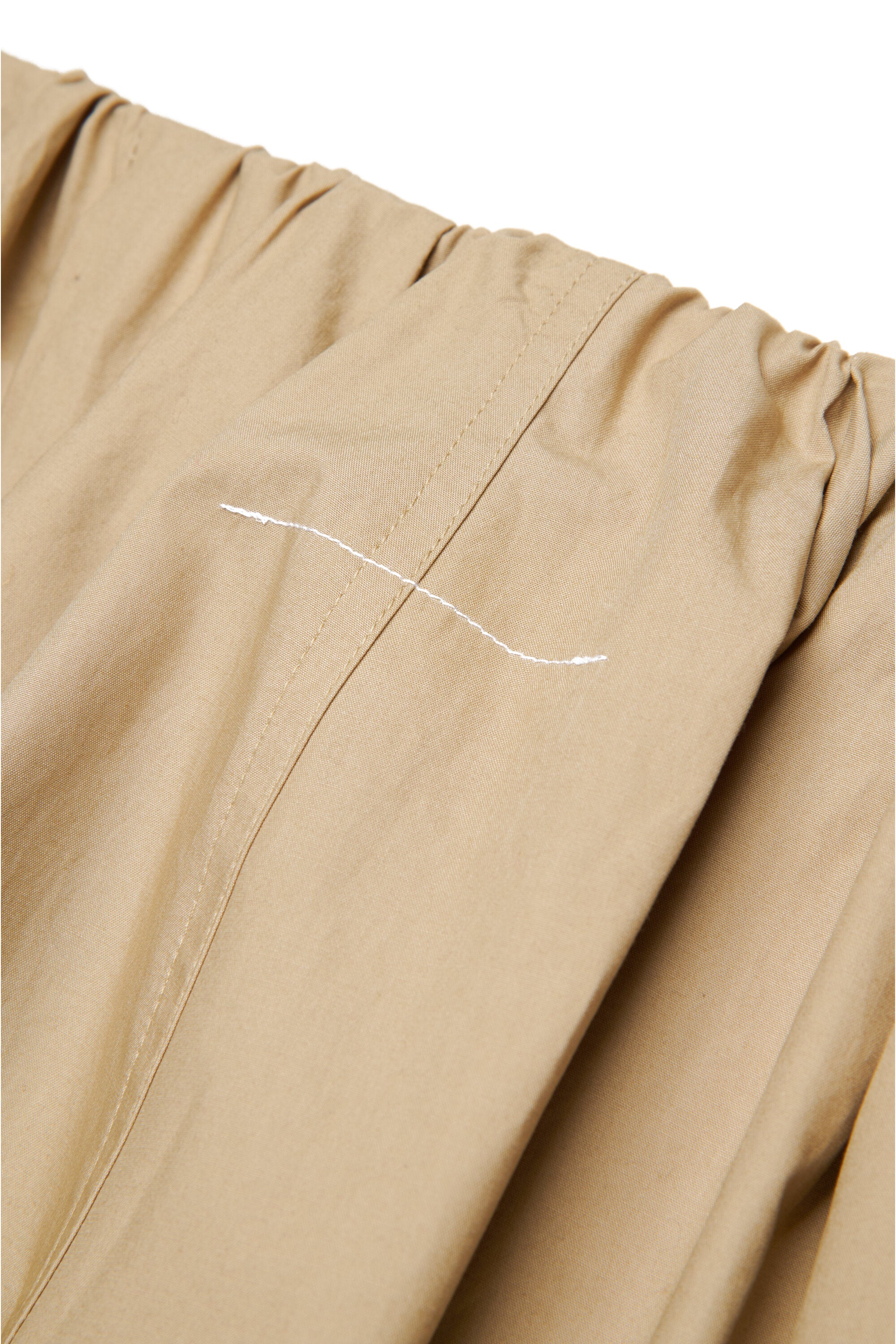 Pantaloni wide leg con arricciature