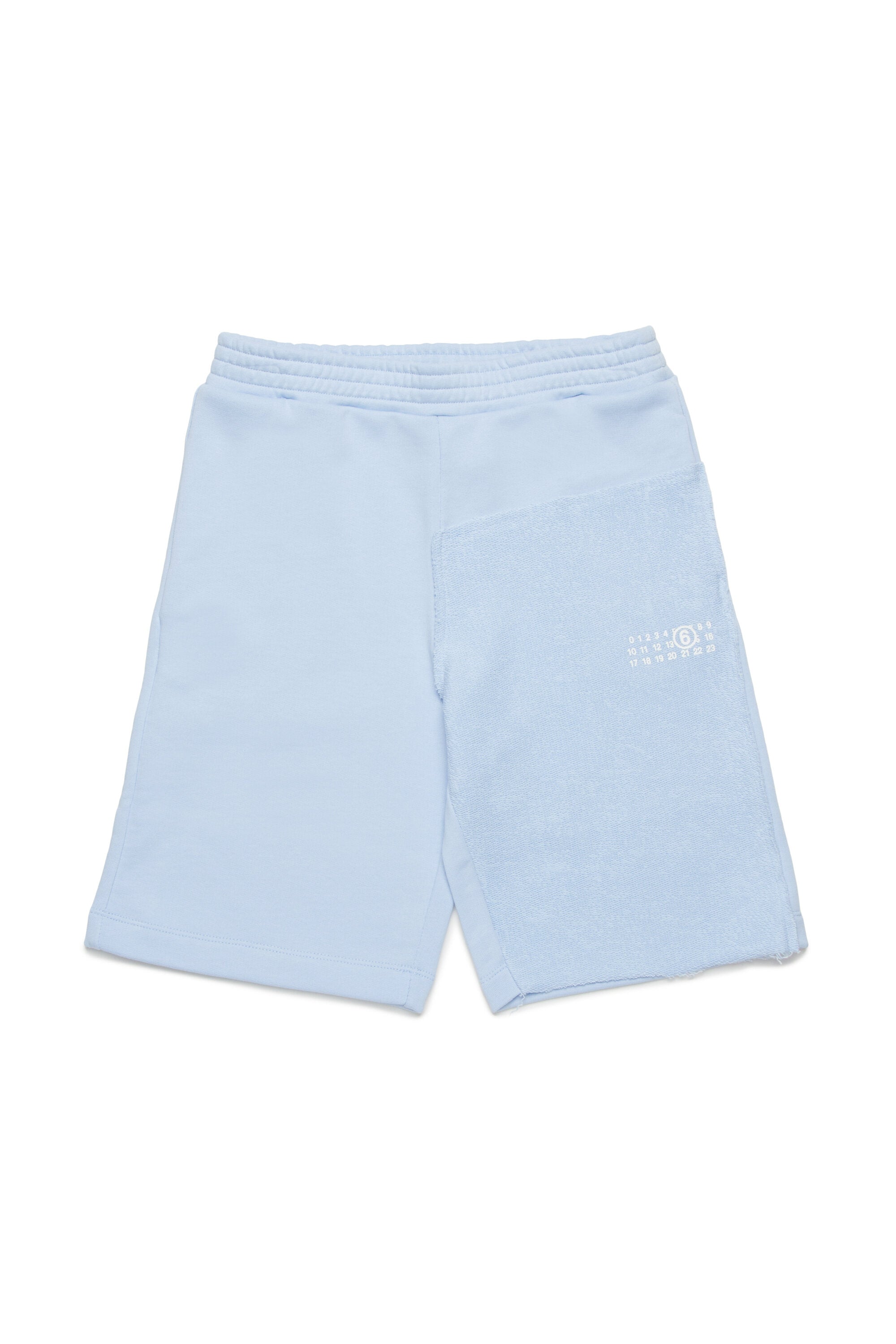 Shorts in felpa effetto re-cut