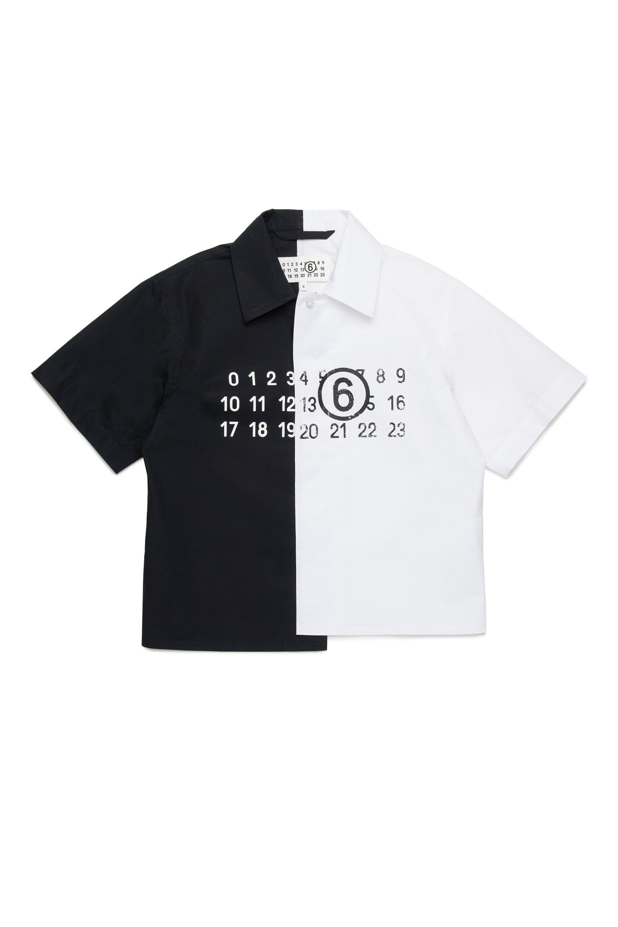 Camicia re-cut in popeline colorblock