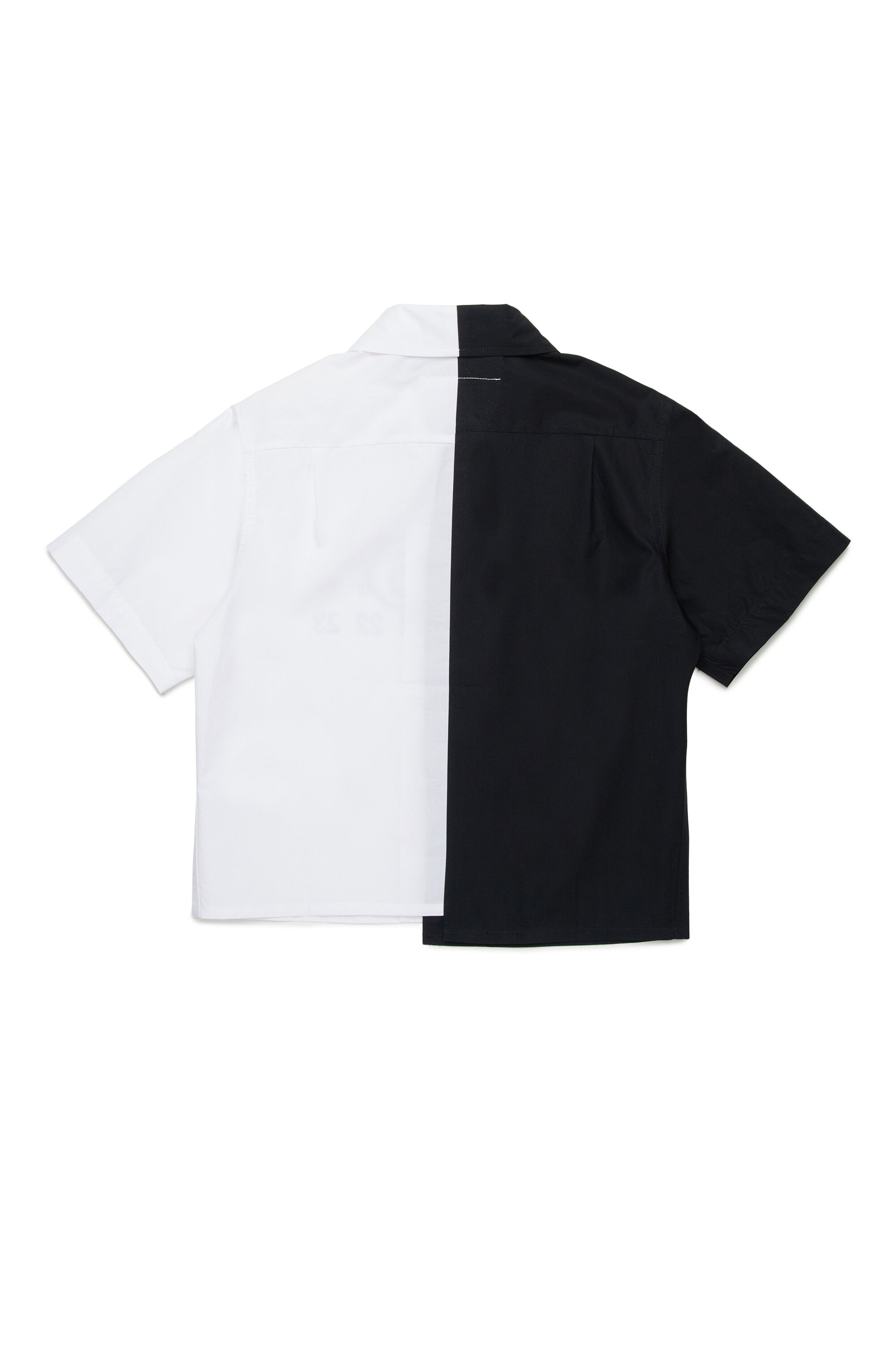 Camicia re-cut in popeline colorblock