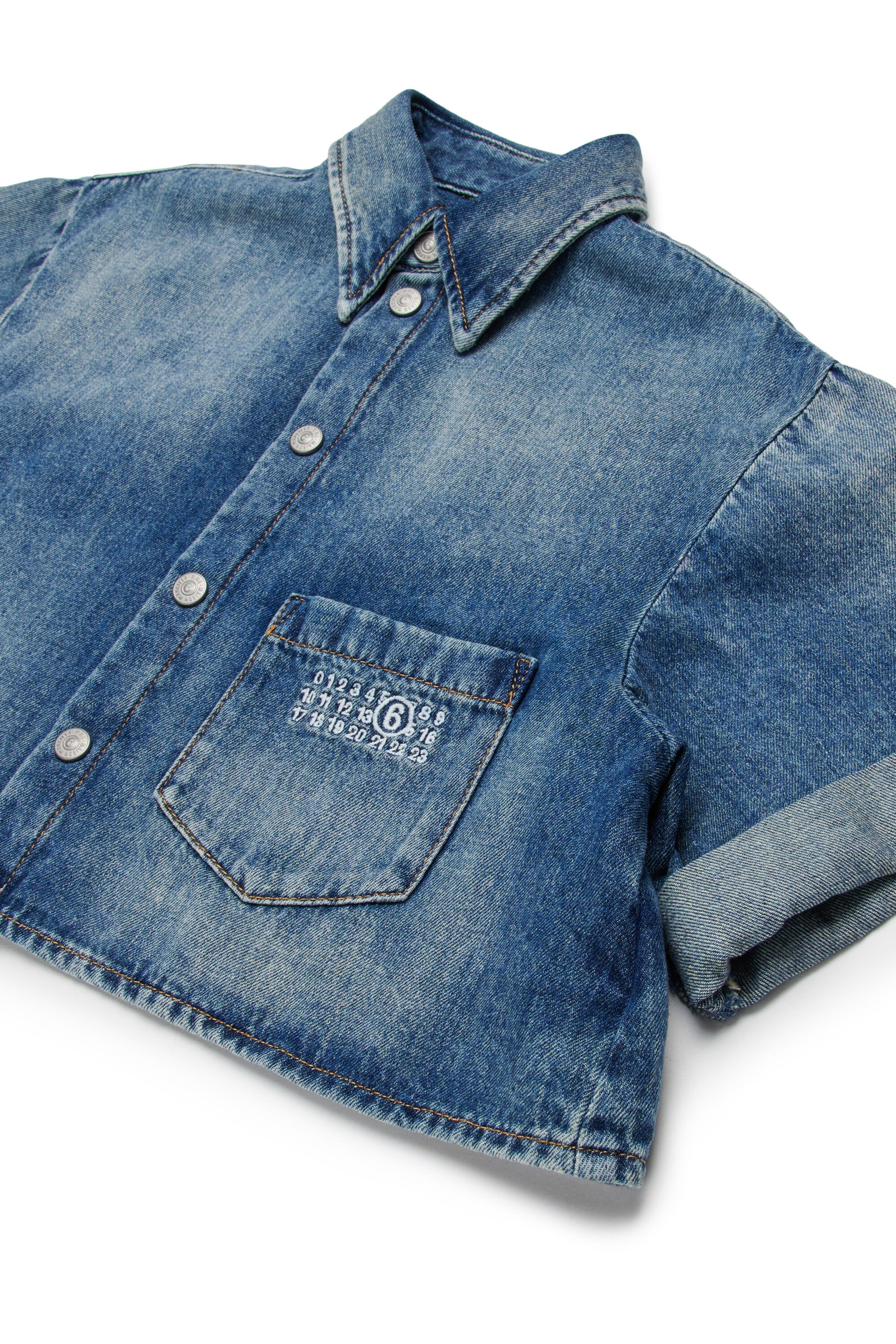 Denimhemd mit Logo