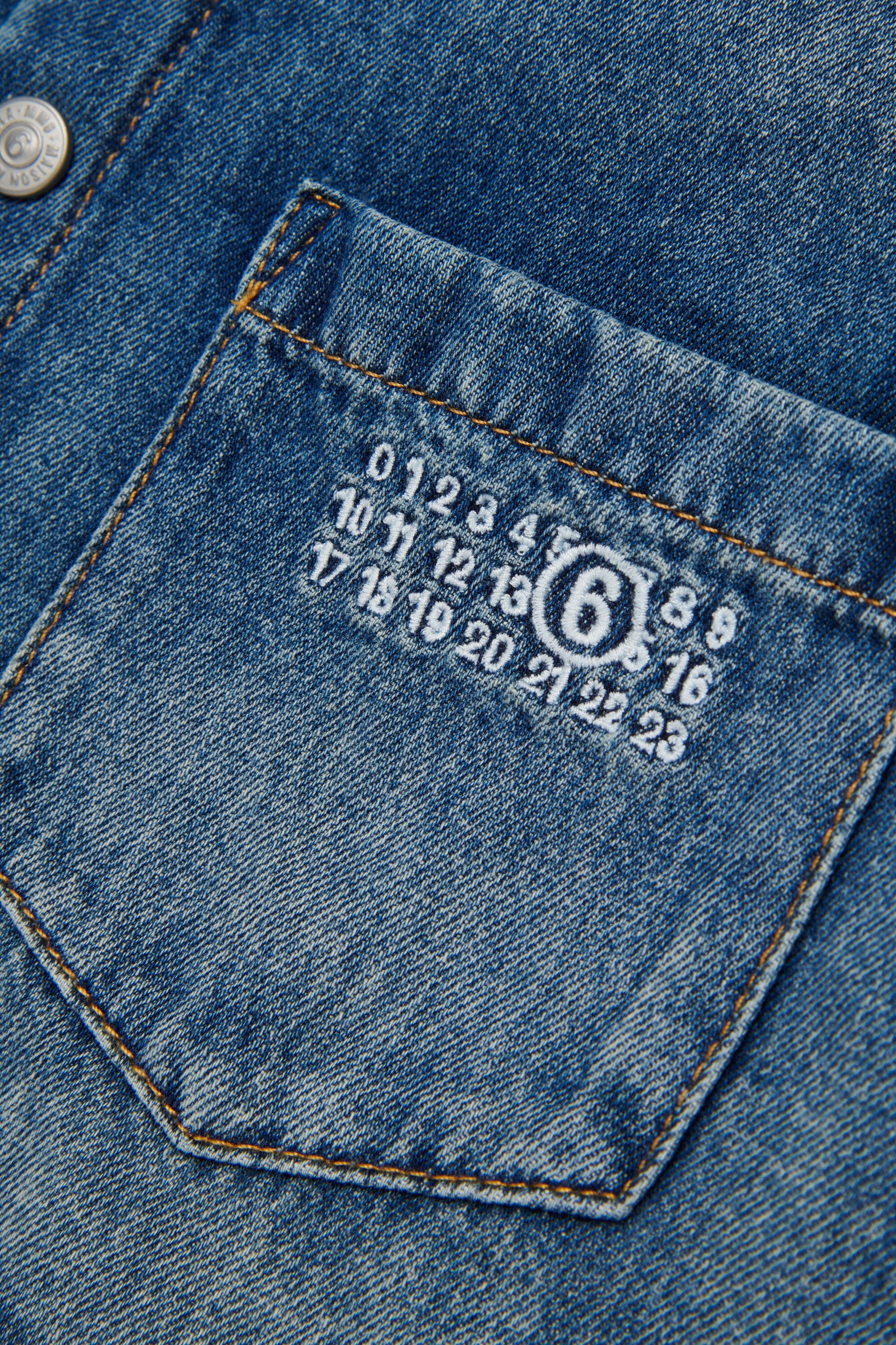 Denimhemd mit Logo