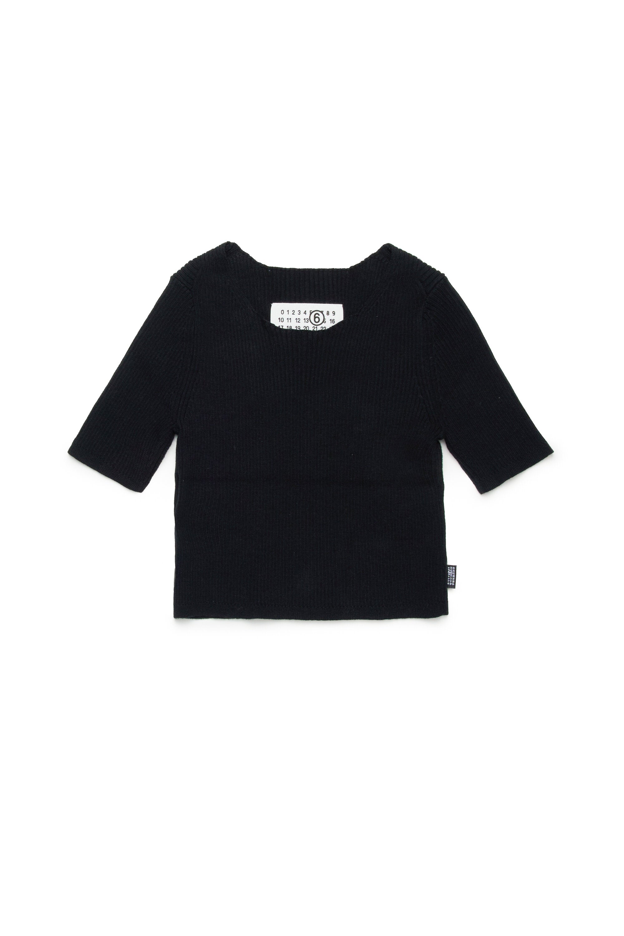 Top in maglia a costine