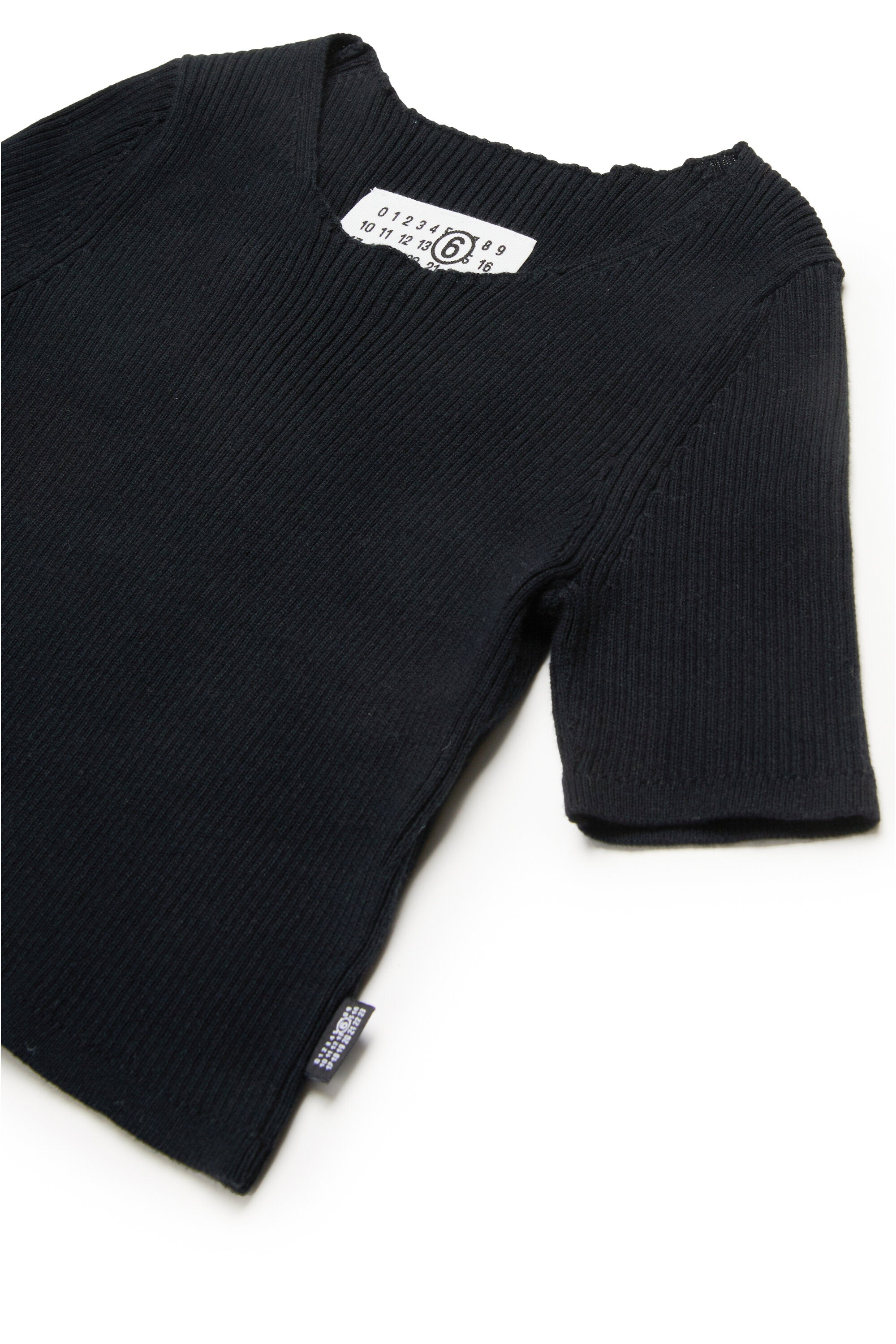 Top in maglia a costine