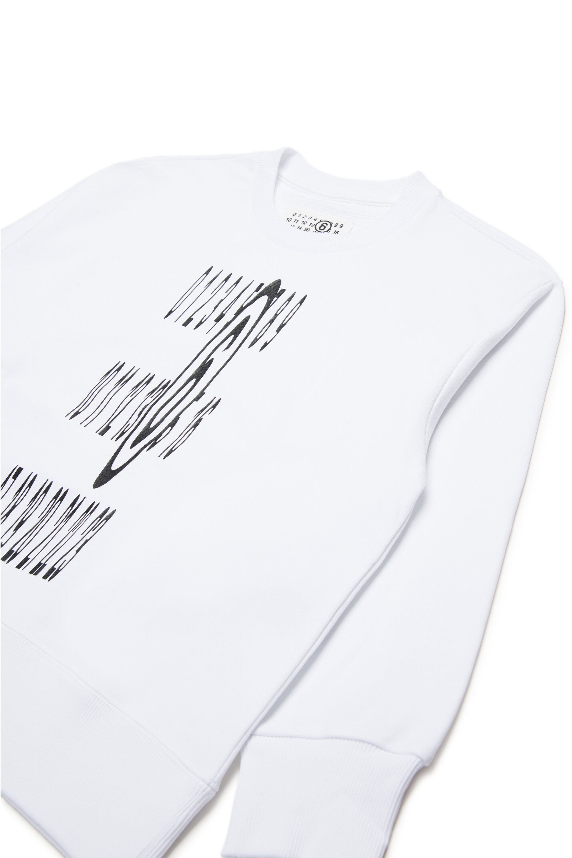 Crew-neck sweatshirt with Stretched logo