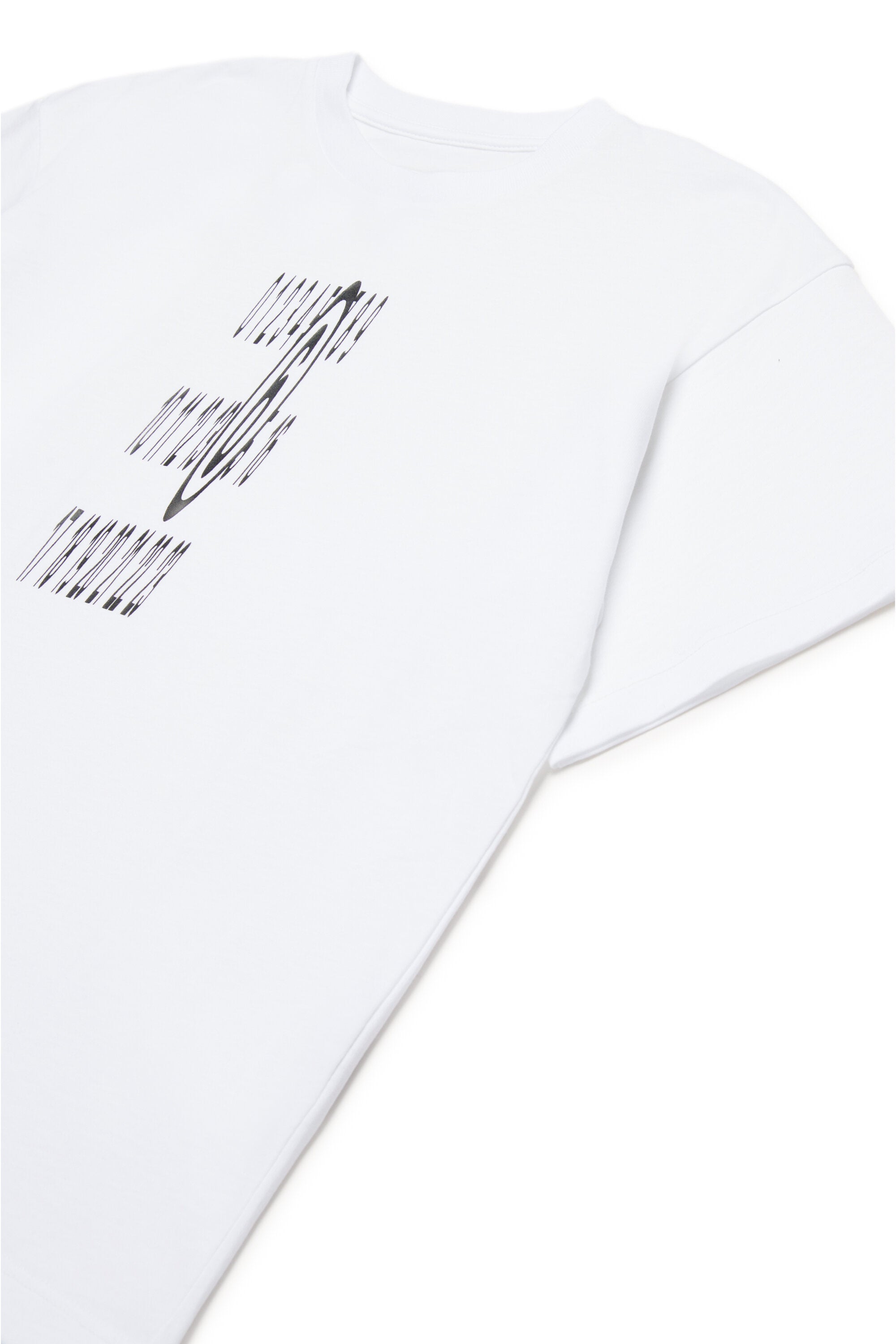 T-Shirt aus Stretch-Logo-Jersey