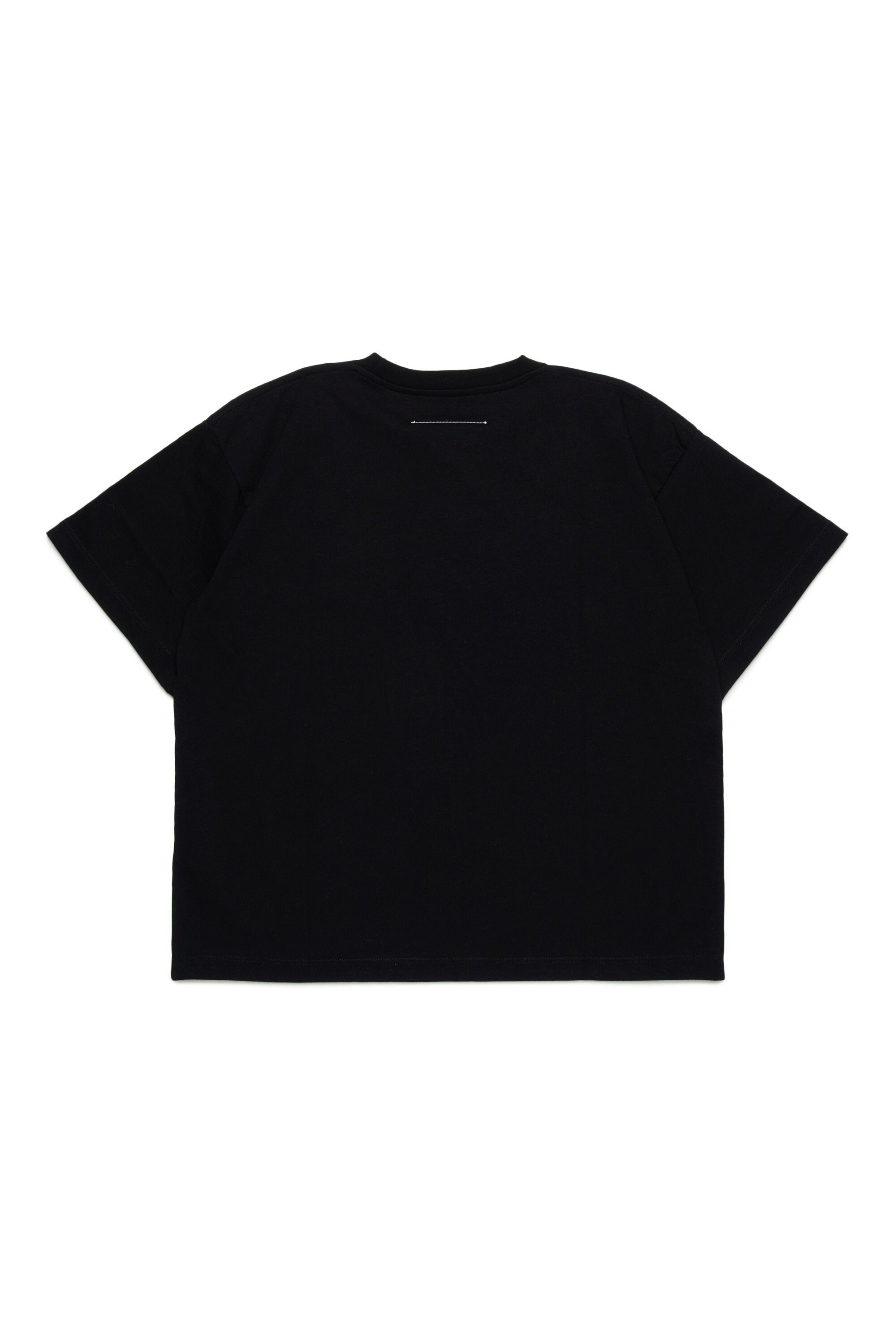 T-Shirt aus Stretch-Logo-Jersey