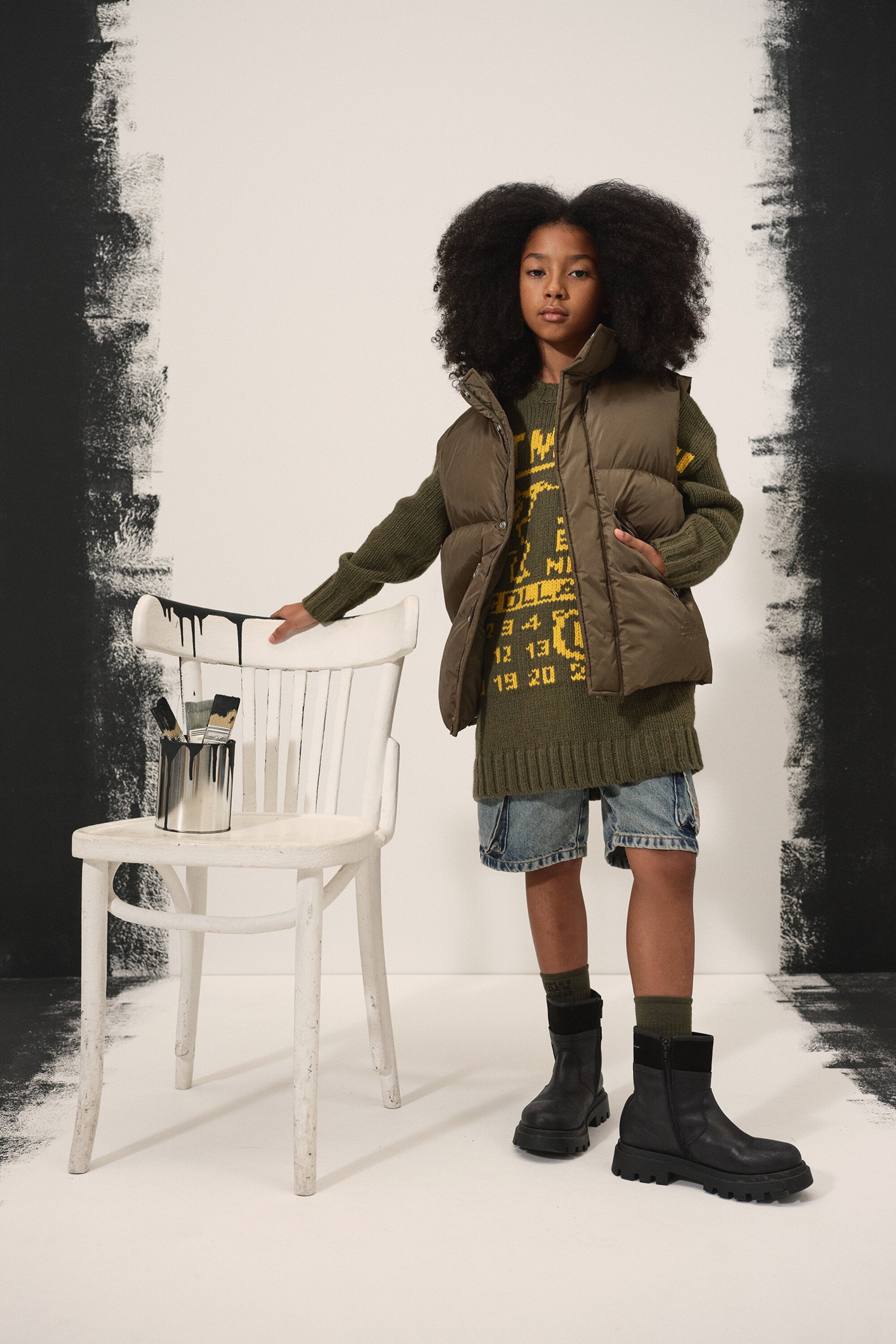 Gilet imbottito con zip