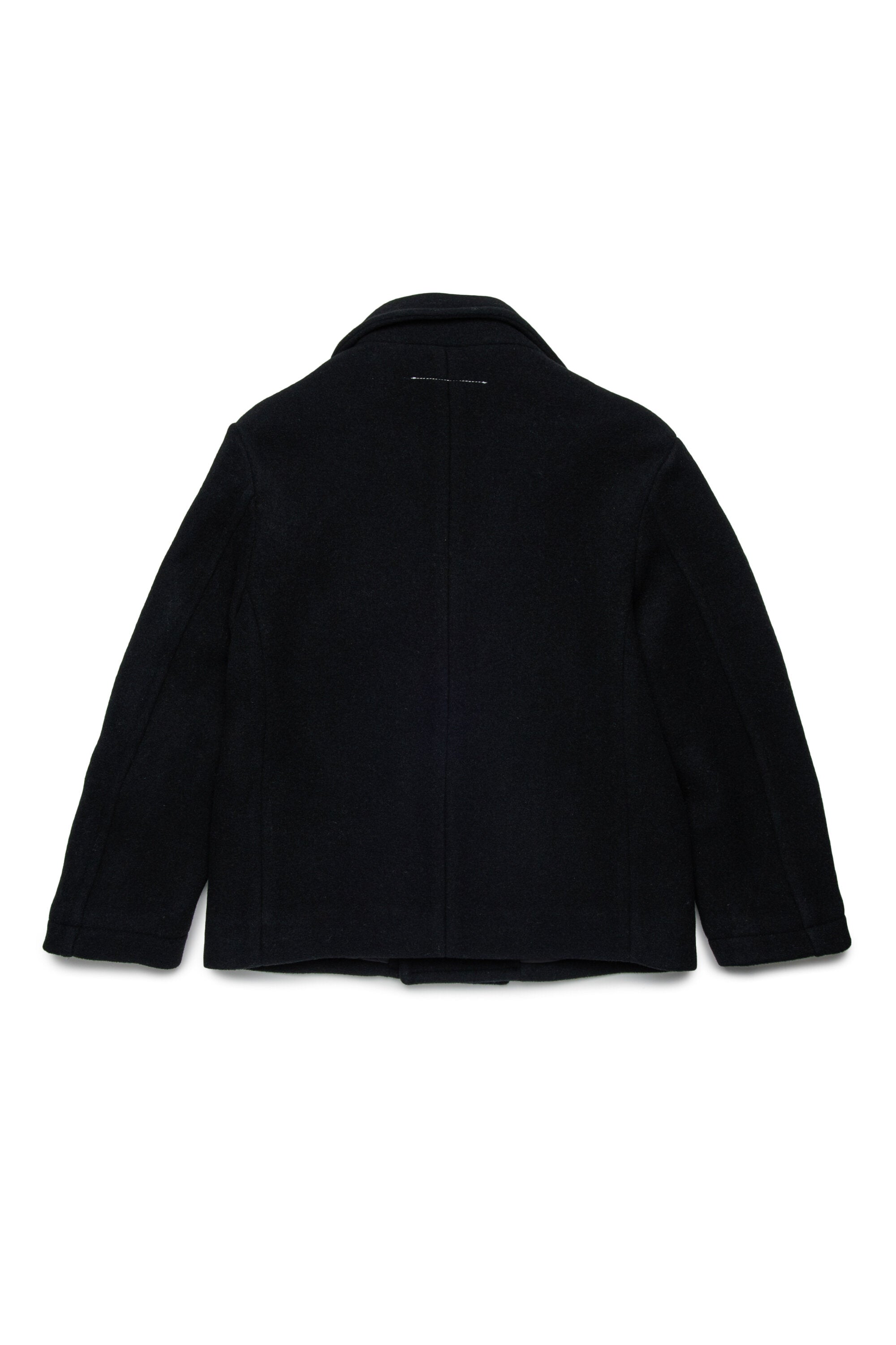 Cappotto corto in panno con zip