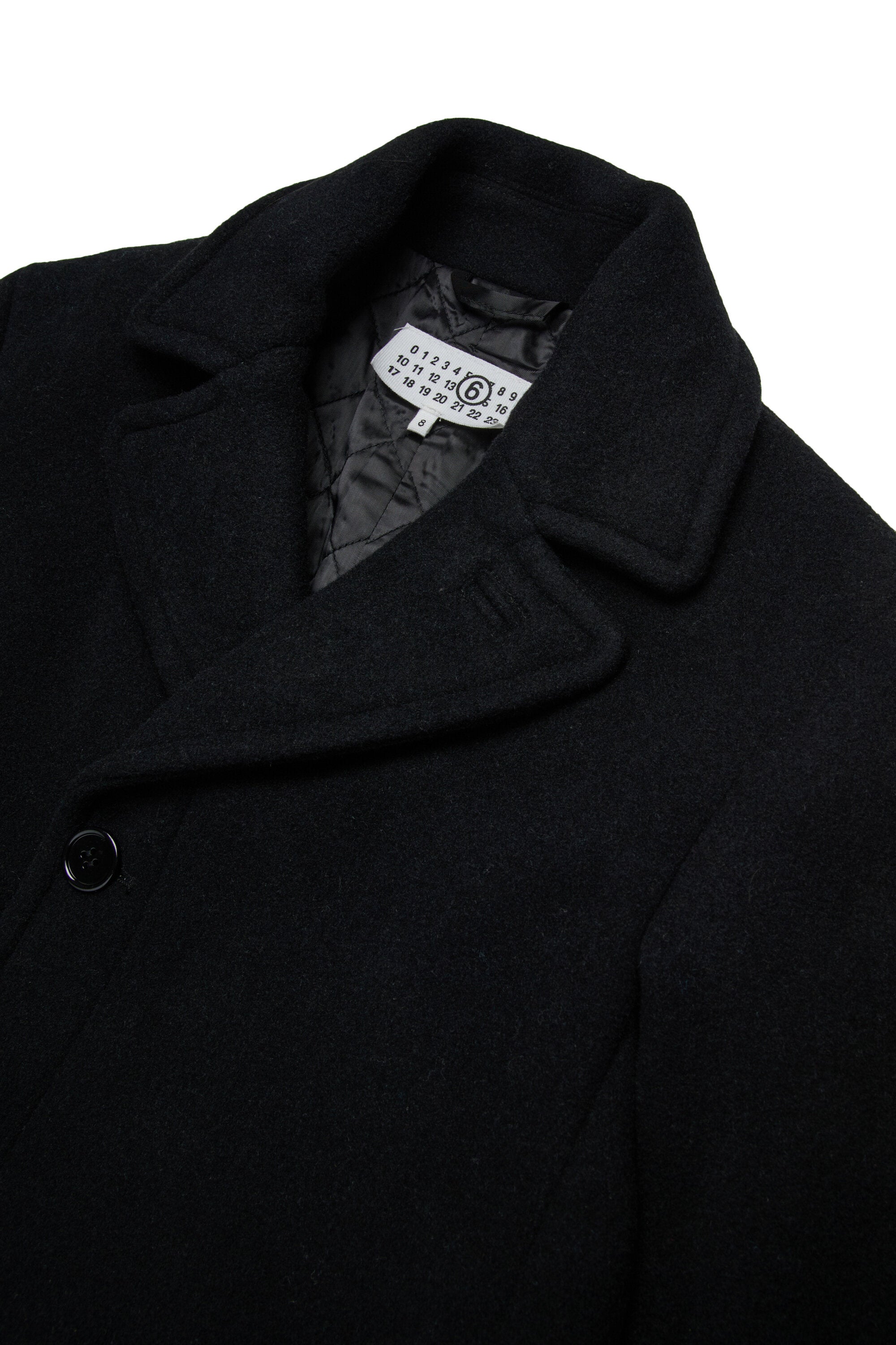 Cappotto corto in panno con zip