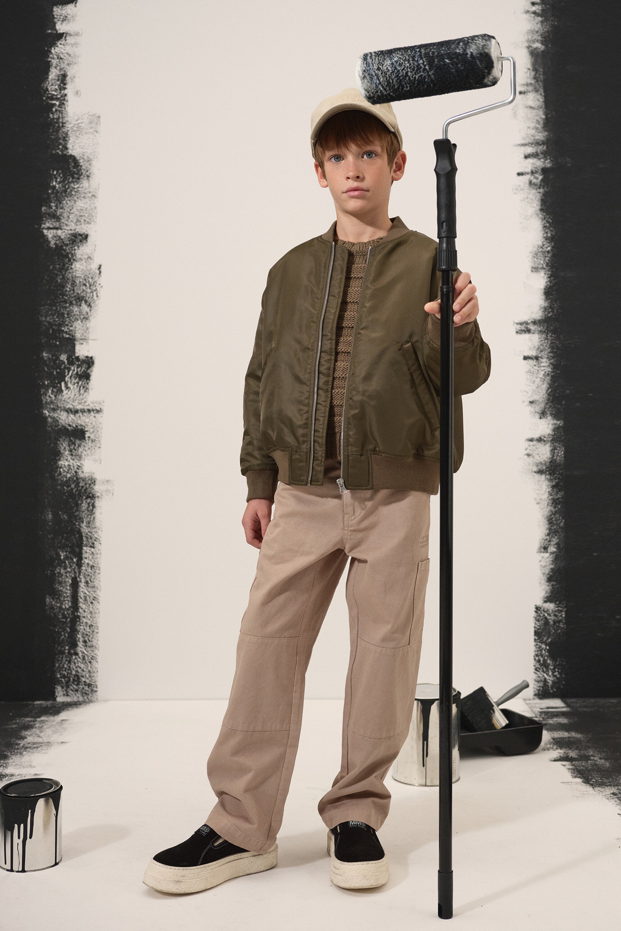 Gefütterte Bomberjacke aus Twill