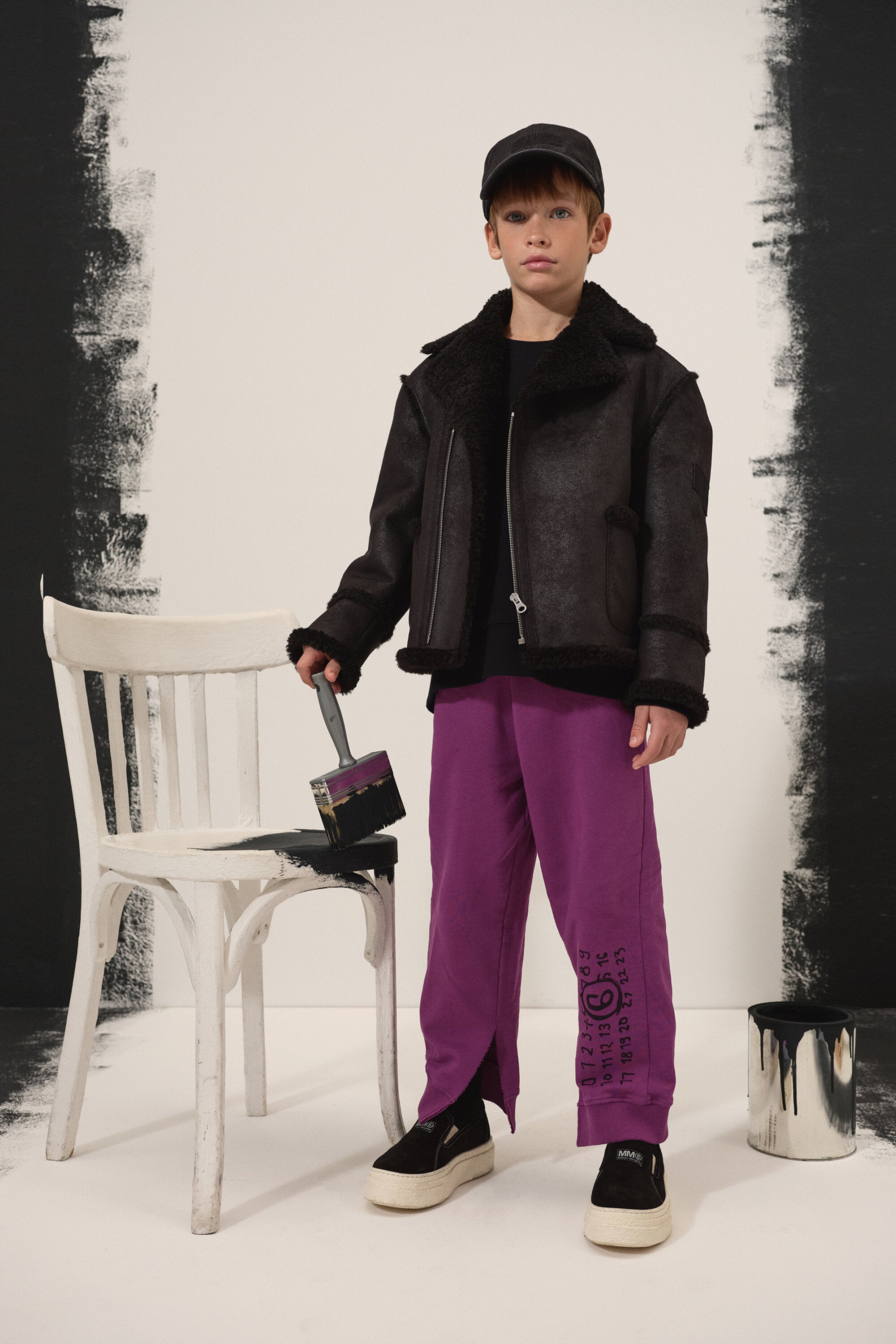 Jacke im Scherenschnitt mit Teddydetails