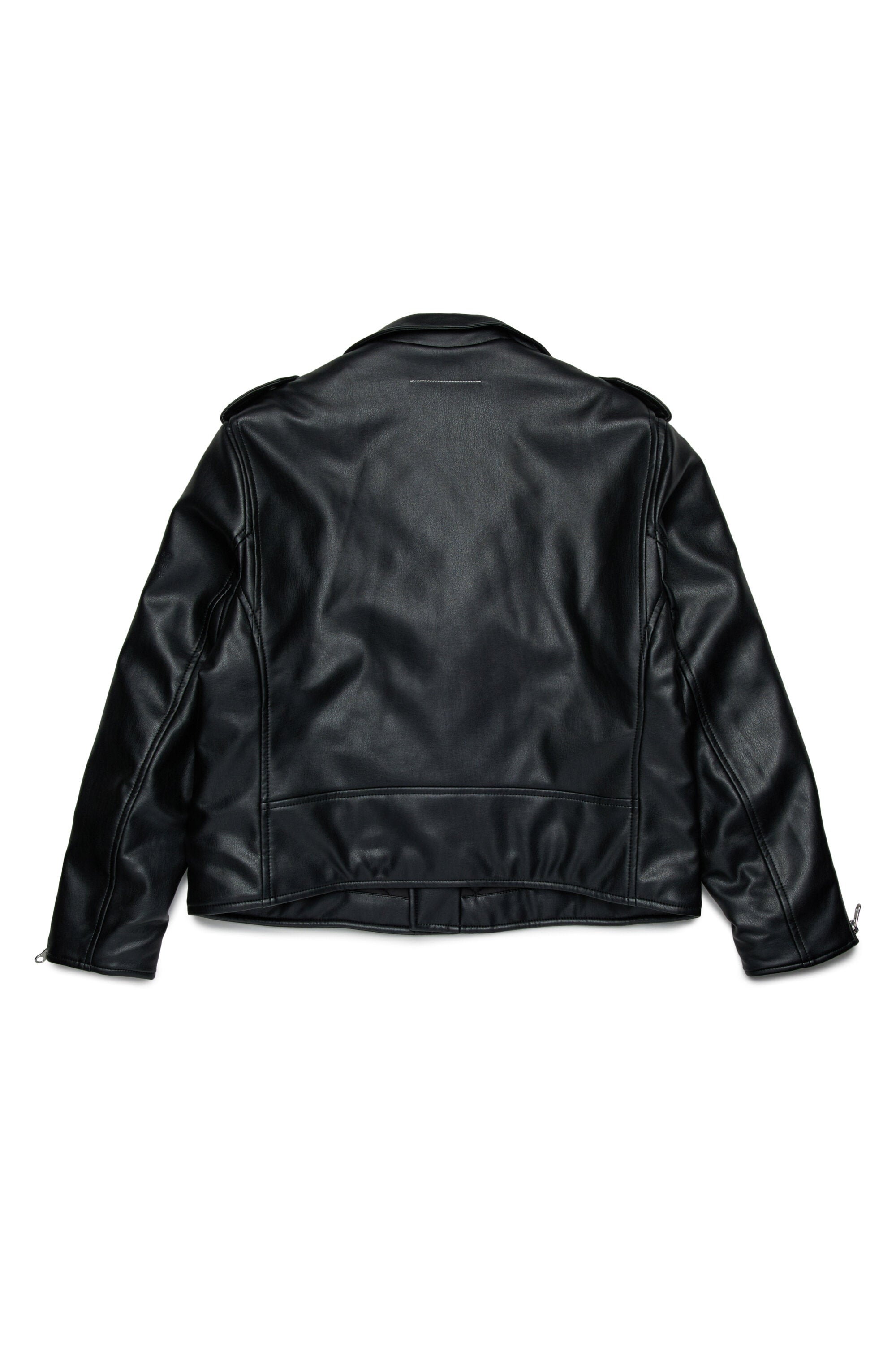 Chaqueta biker de tejido revestido