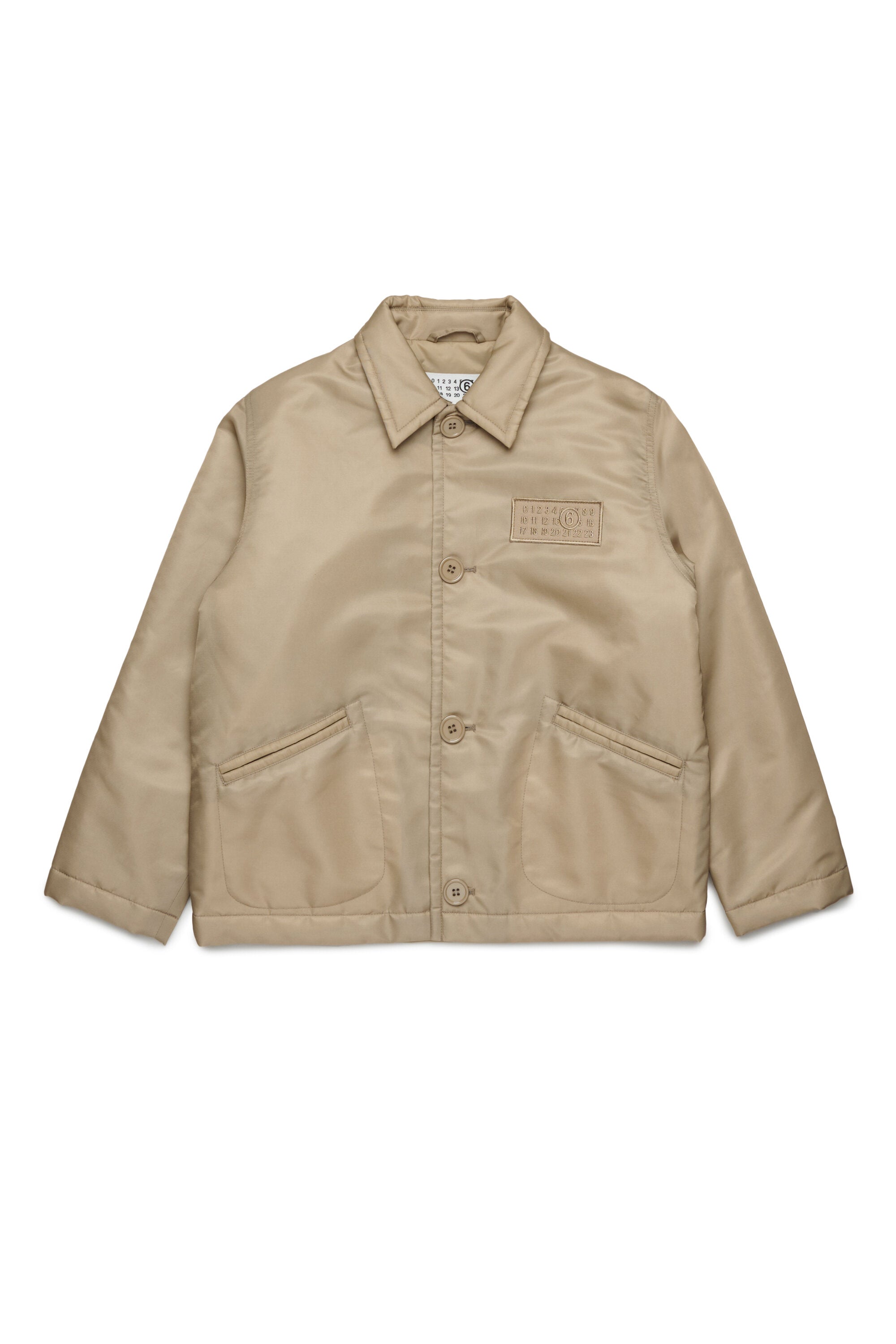 Twill jacket with patch