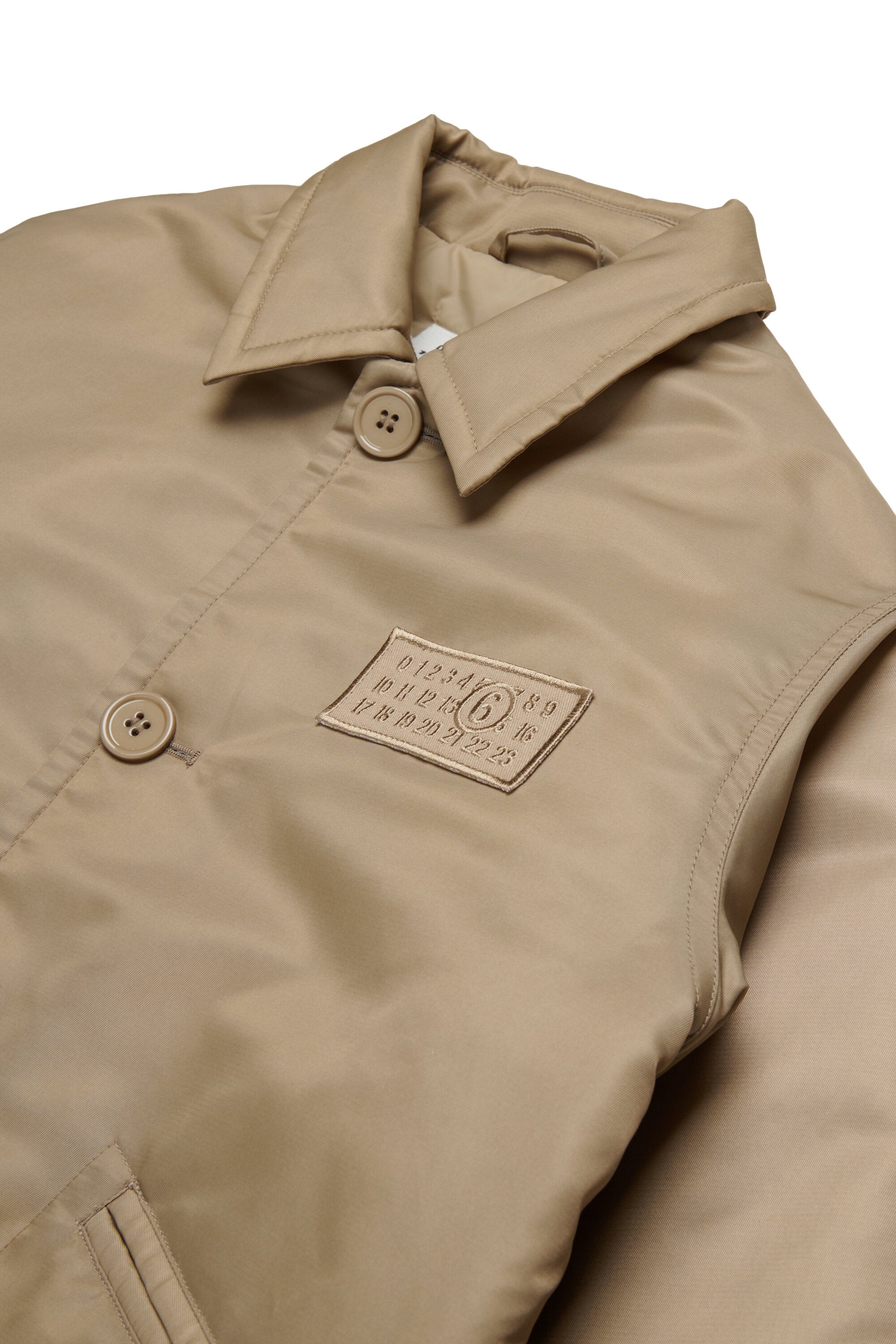 Twill jacket with patch