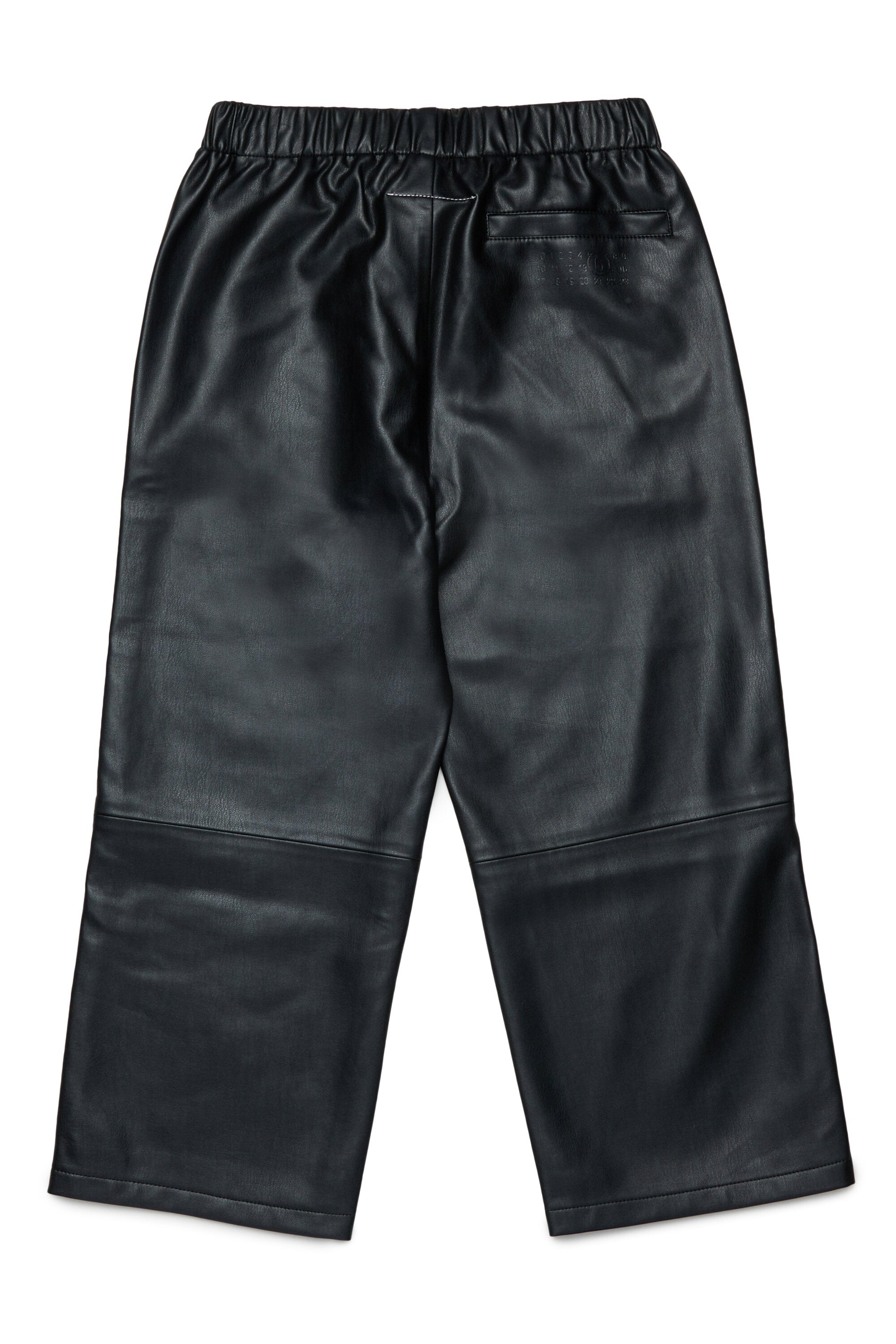 Pantaloni in tessuto spalmato con zip