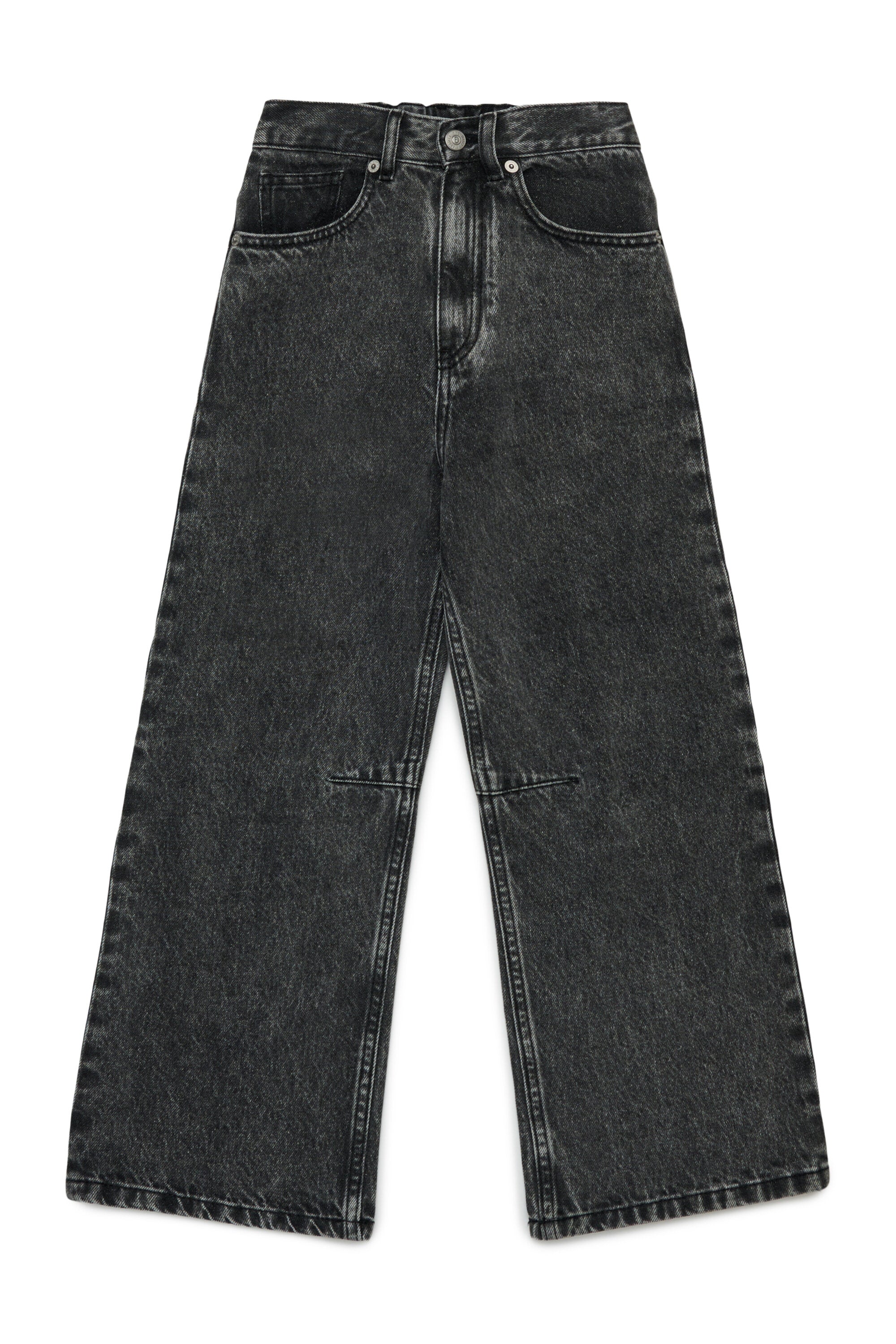 Jeans regular nero sfumato