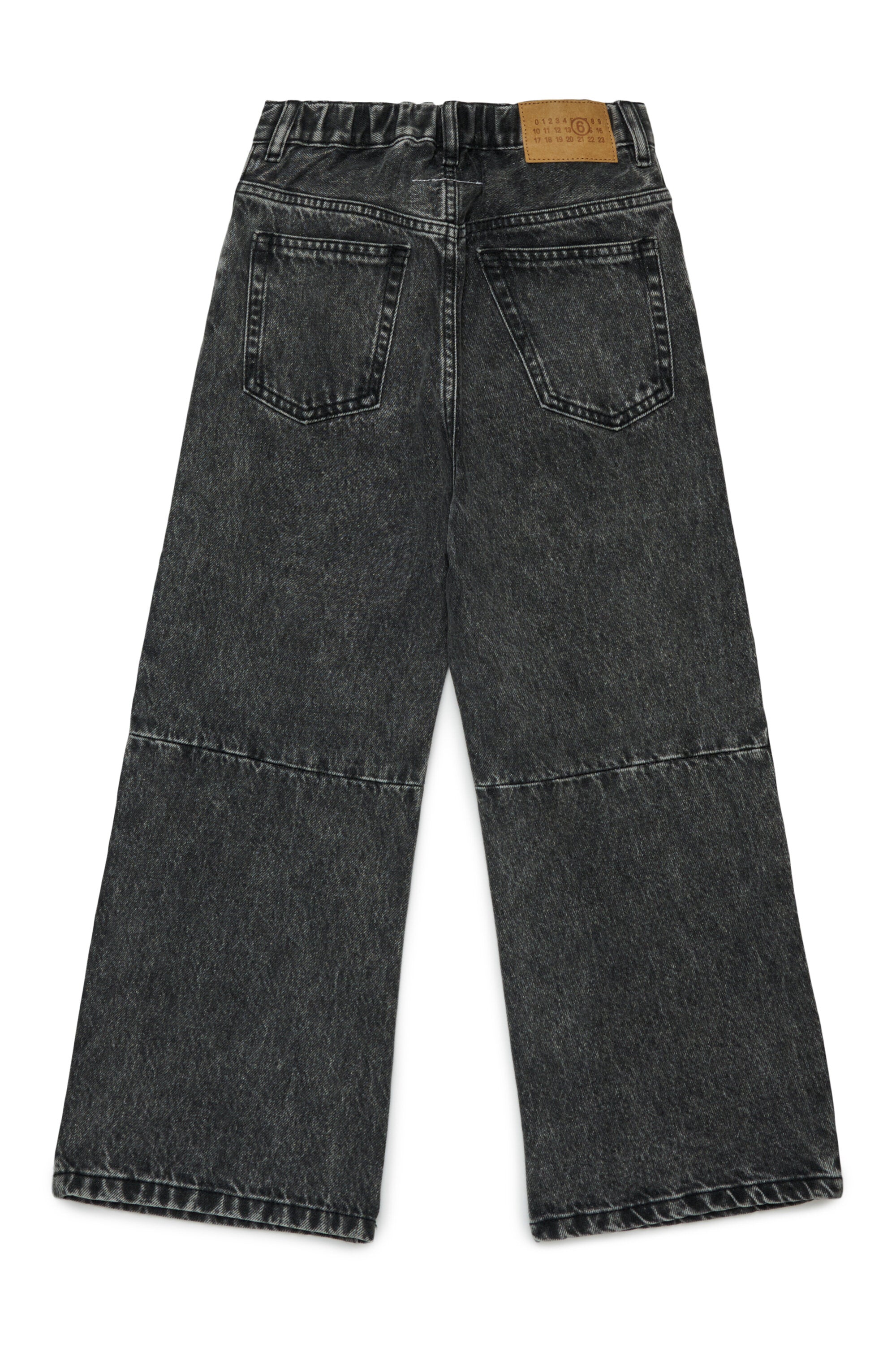Jeans regular nero sfumato