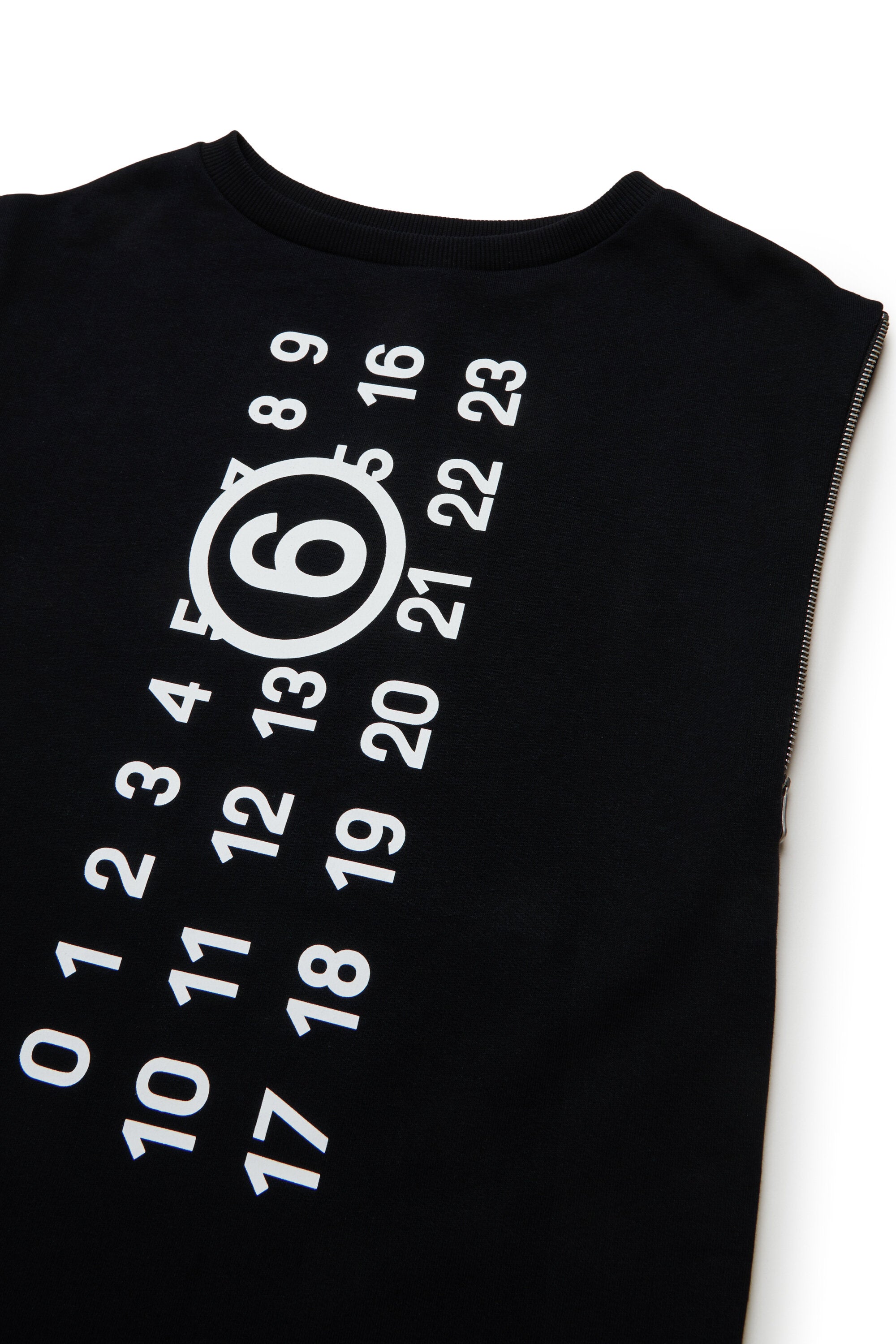 Robe courte en polaire avec logo maxi