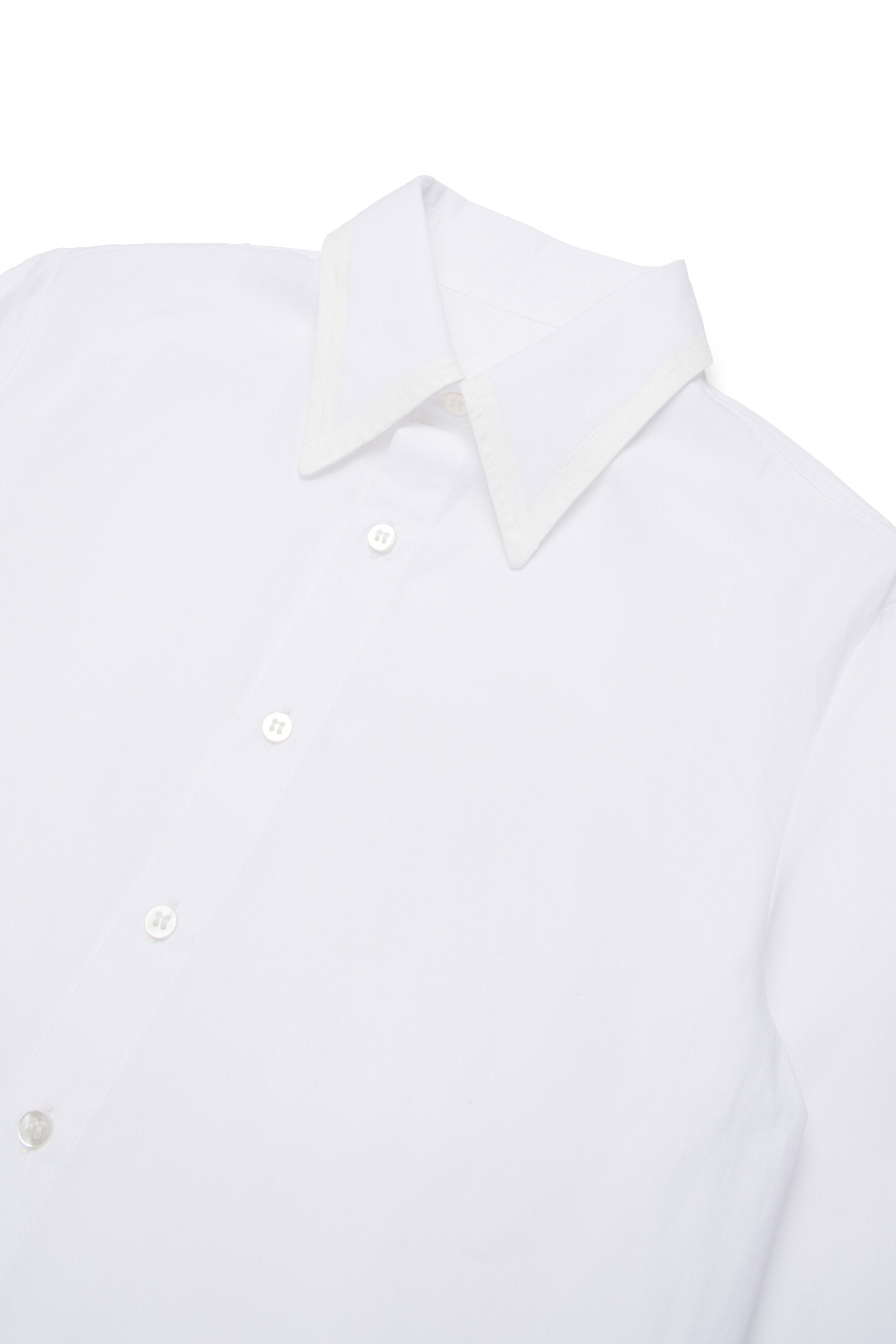 Chemise en popeline avec des coups de pinceau brillants