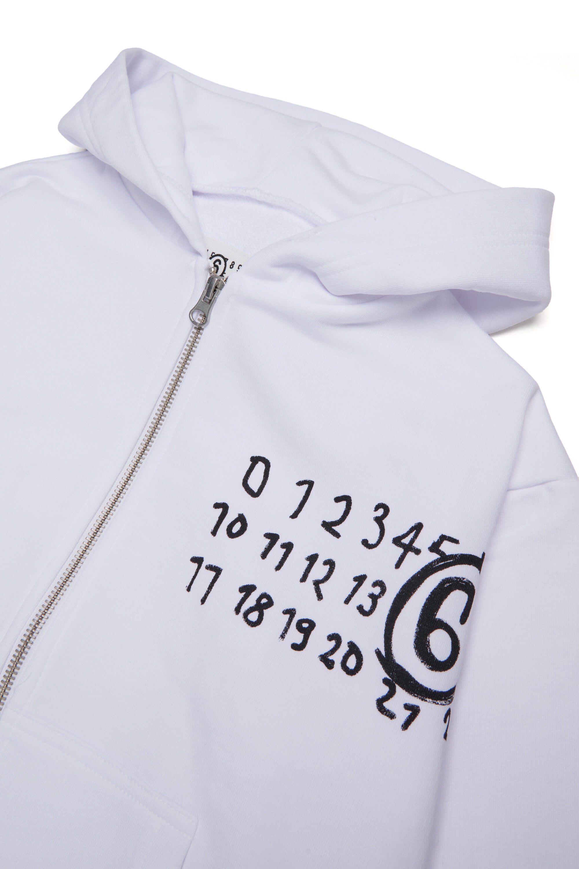 Sweatshirt mit Kapuze und handgeschriebenem Logo