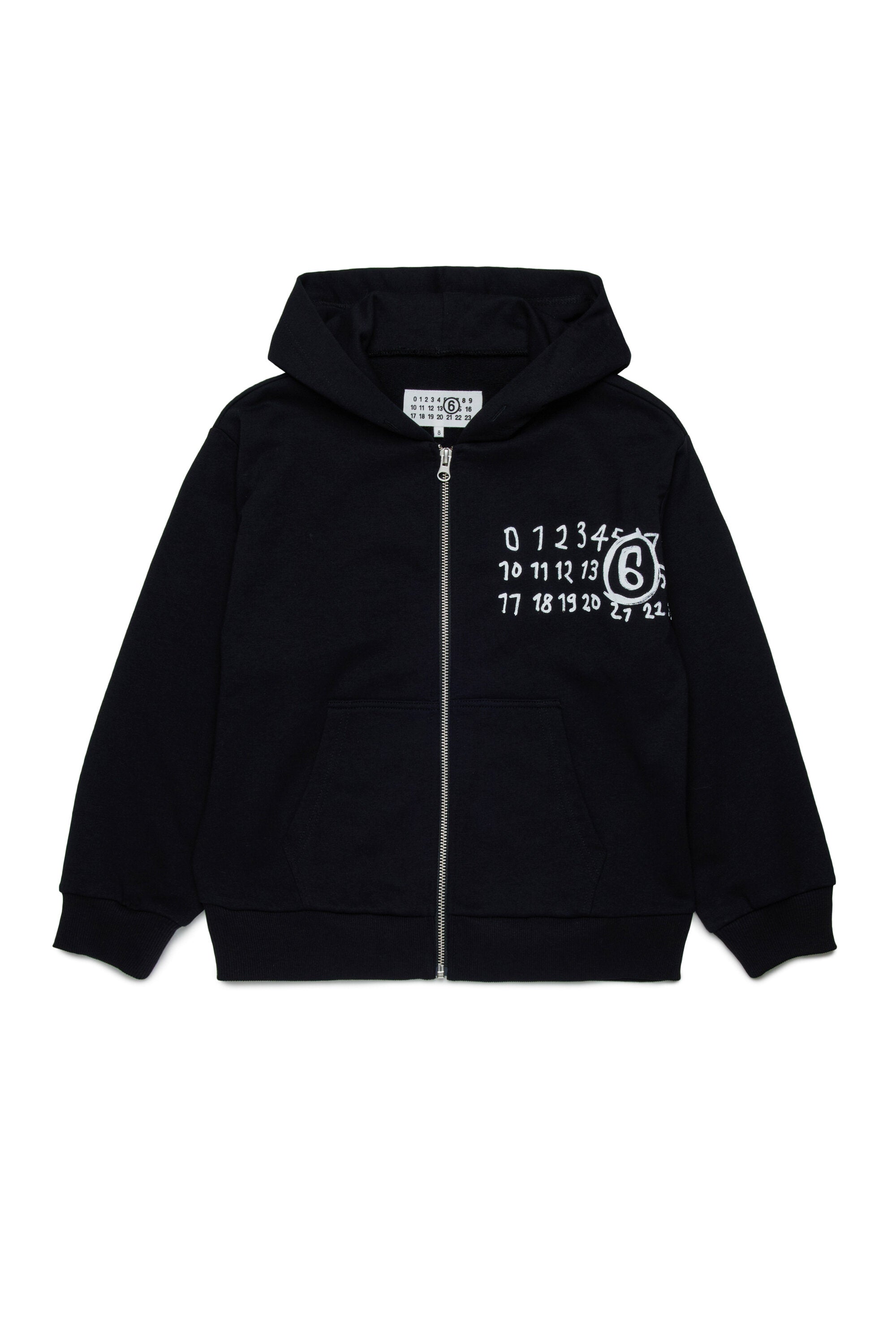 Sweatshirt mit Kapuze und handgeschriebenem Logo