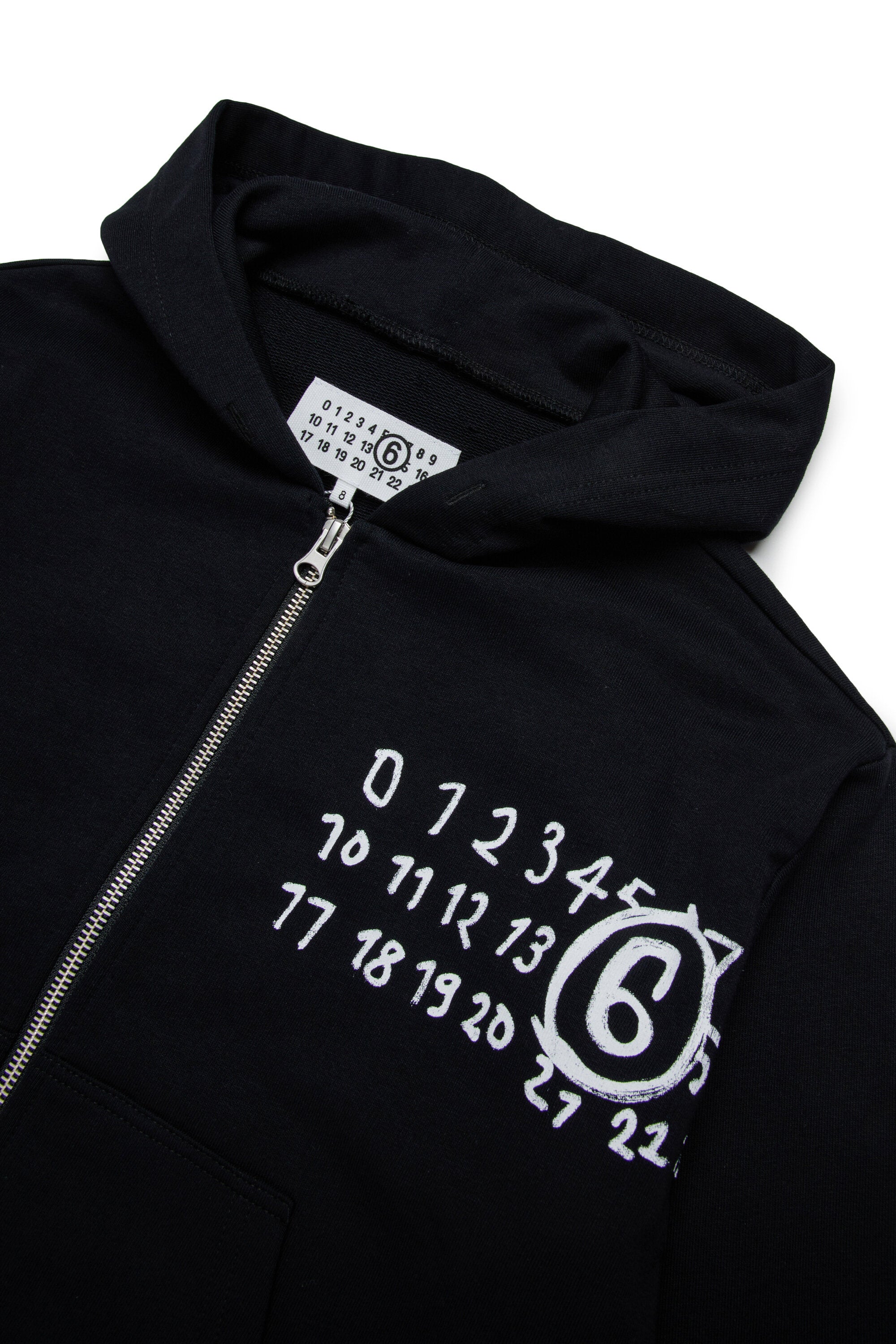 Sweatshirt mit Kapuze und handgeschriebenem Logo