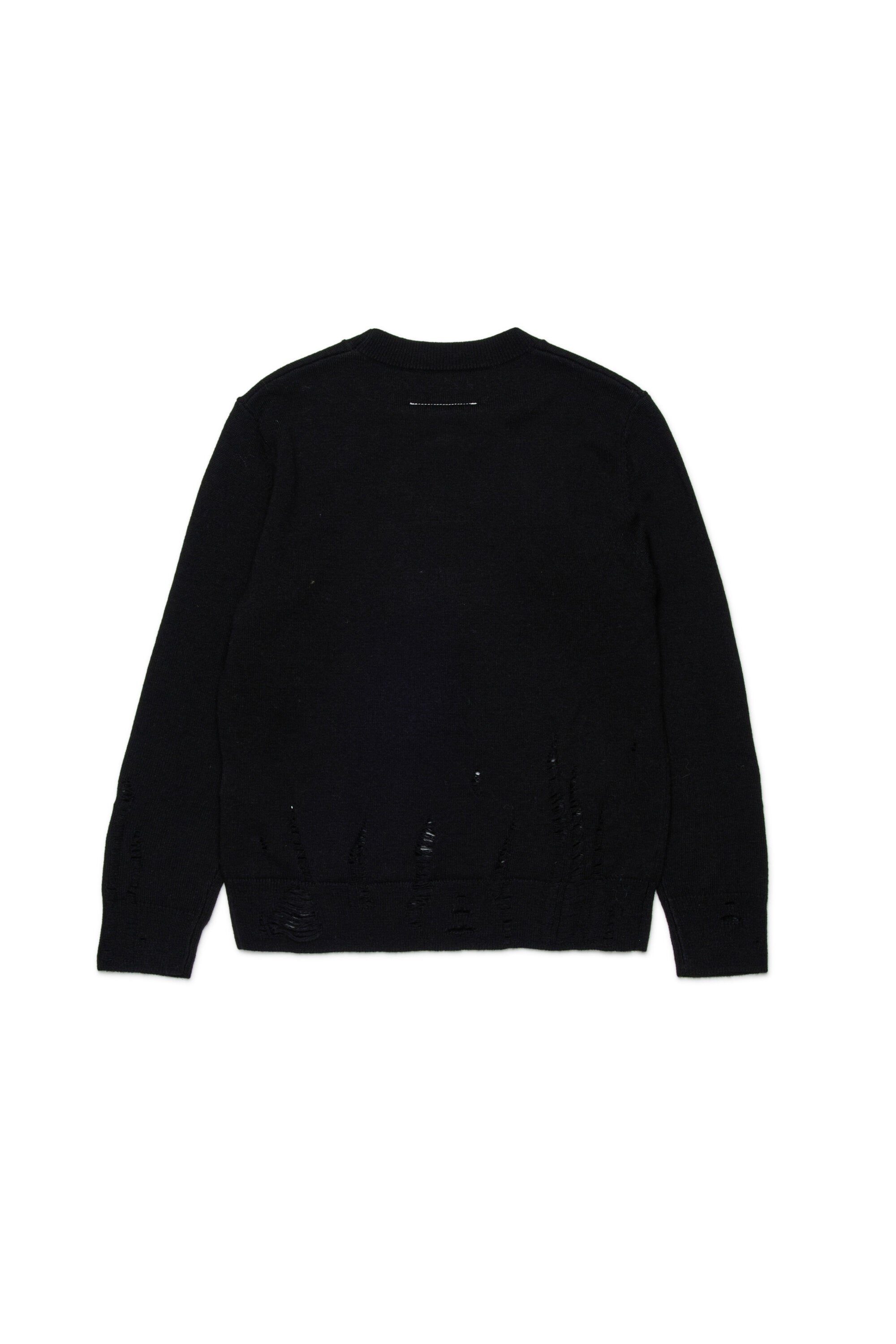 Pullover aus einer Wollmischung mit Unterbrechungen