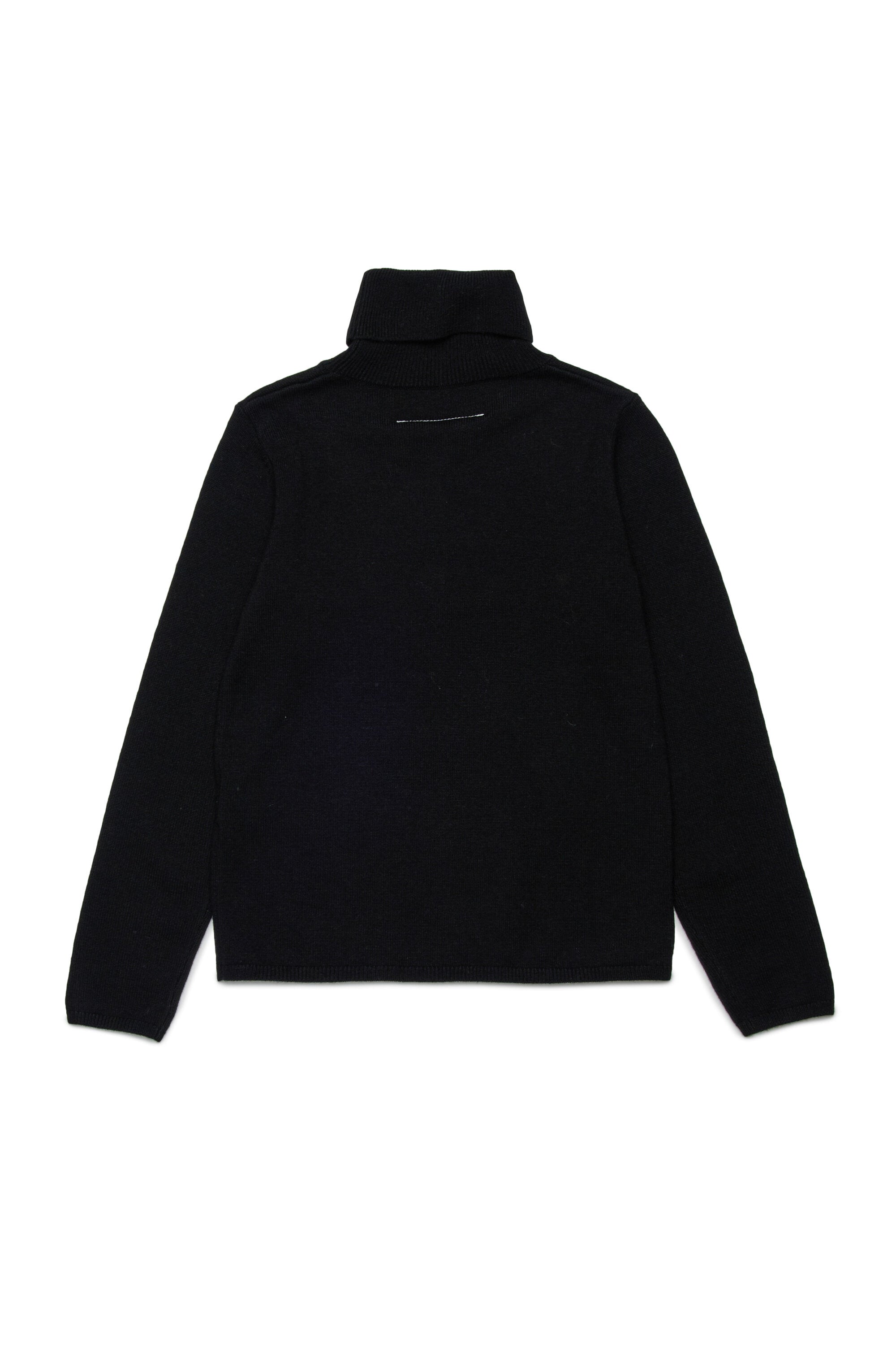 Jersey ligero de cuello alto en mezcla de lana