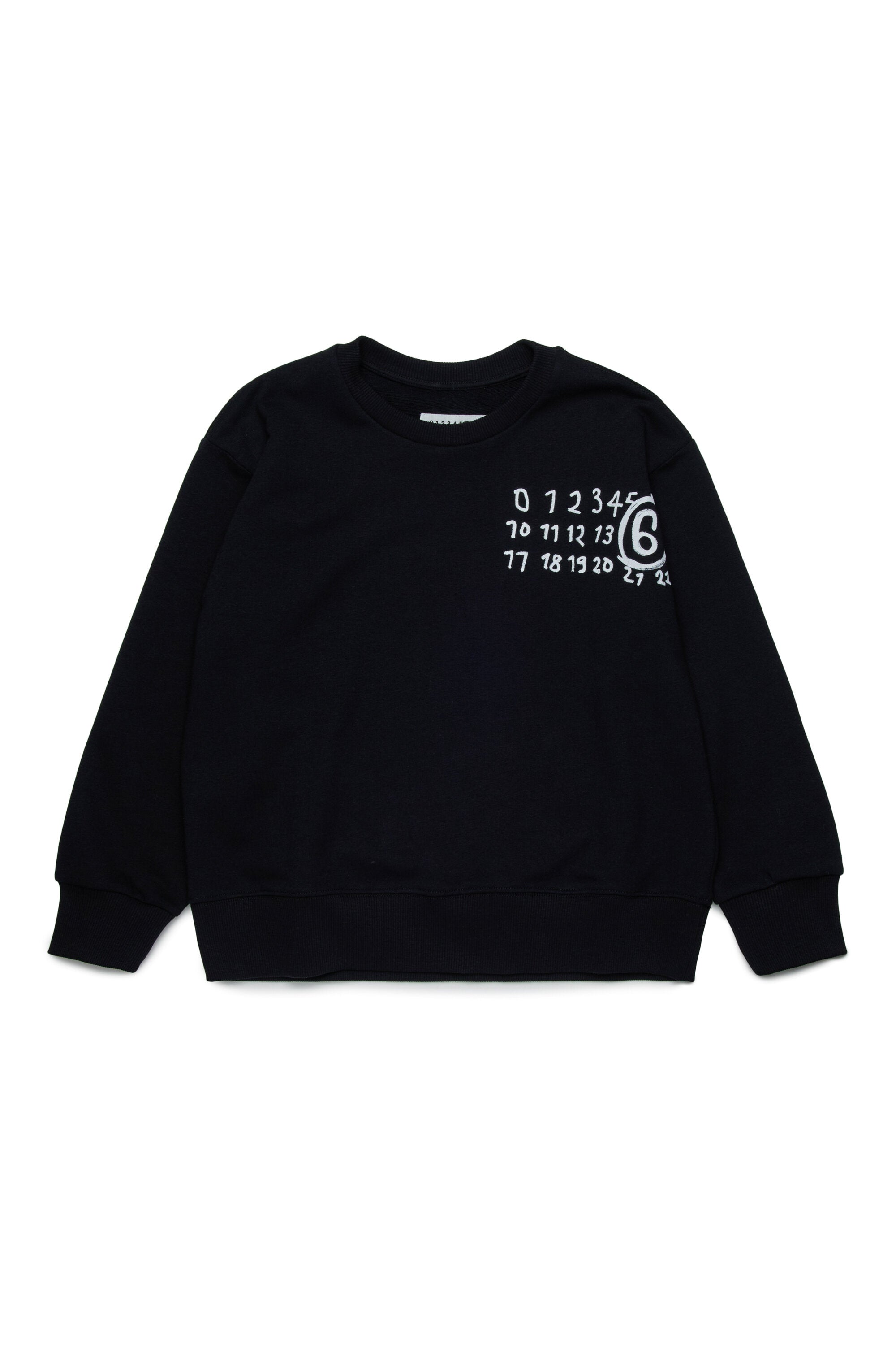 Felpa girocollo con logo Hand Written