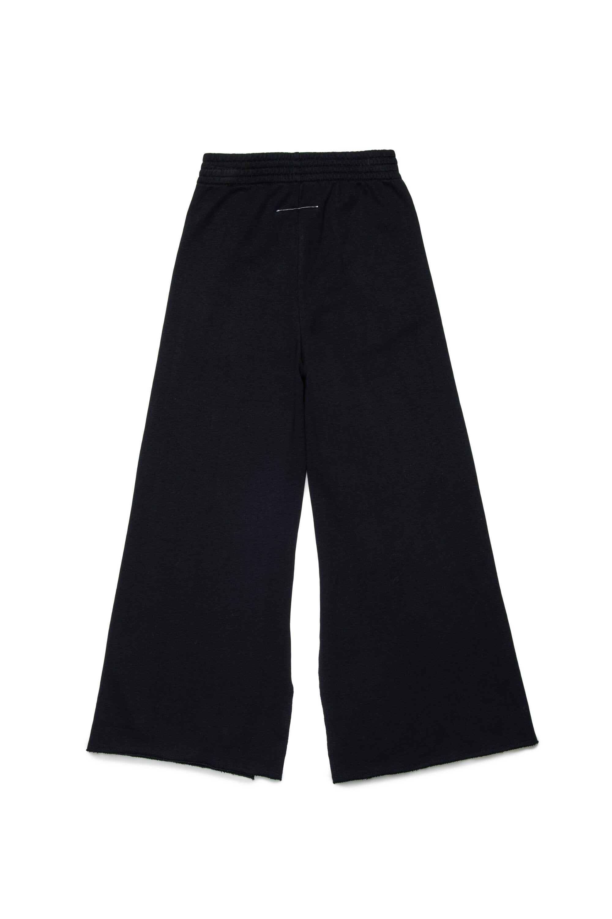 Pantaloni in felpa con spennellature lucide