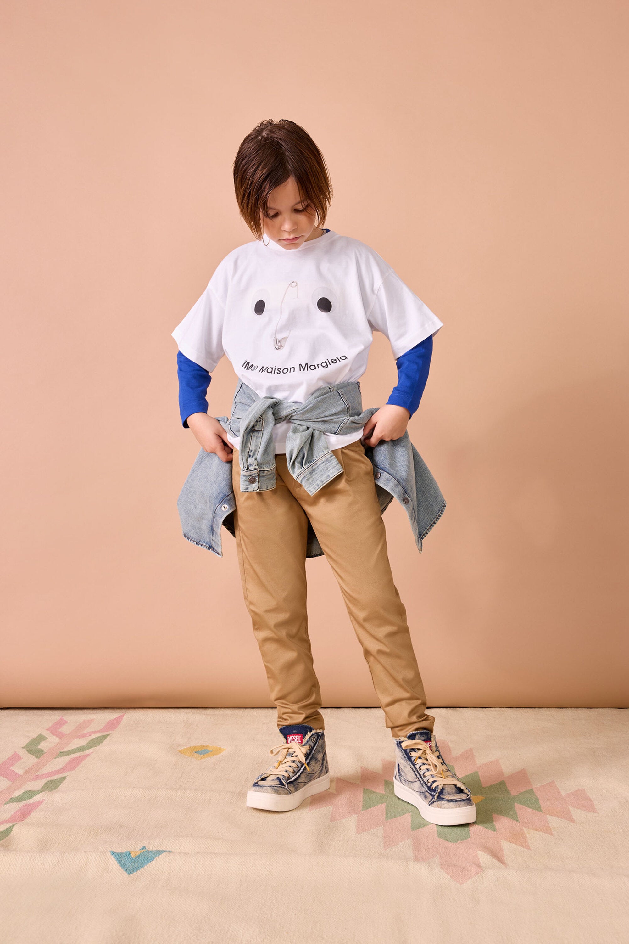 Jersey-T-Shirt mit Face-Logo