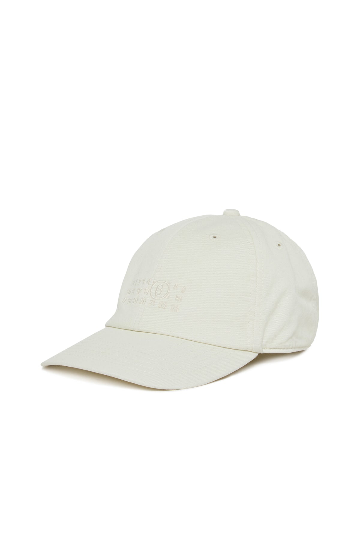 Cappello da baseball in gabardina effetto vissuto