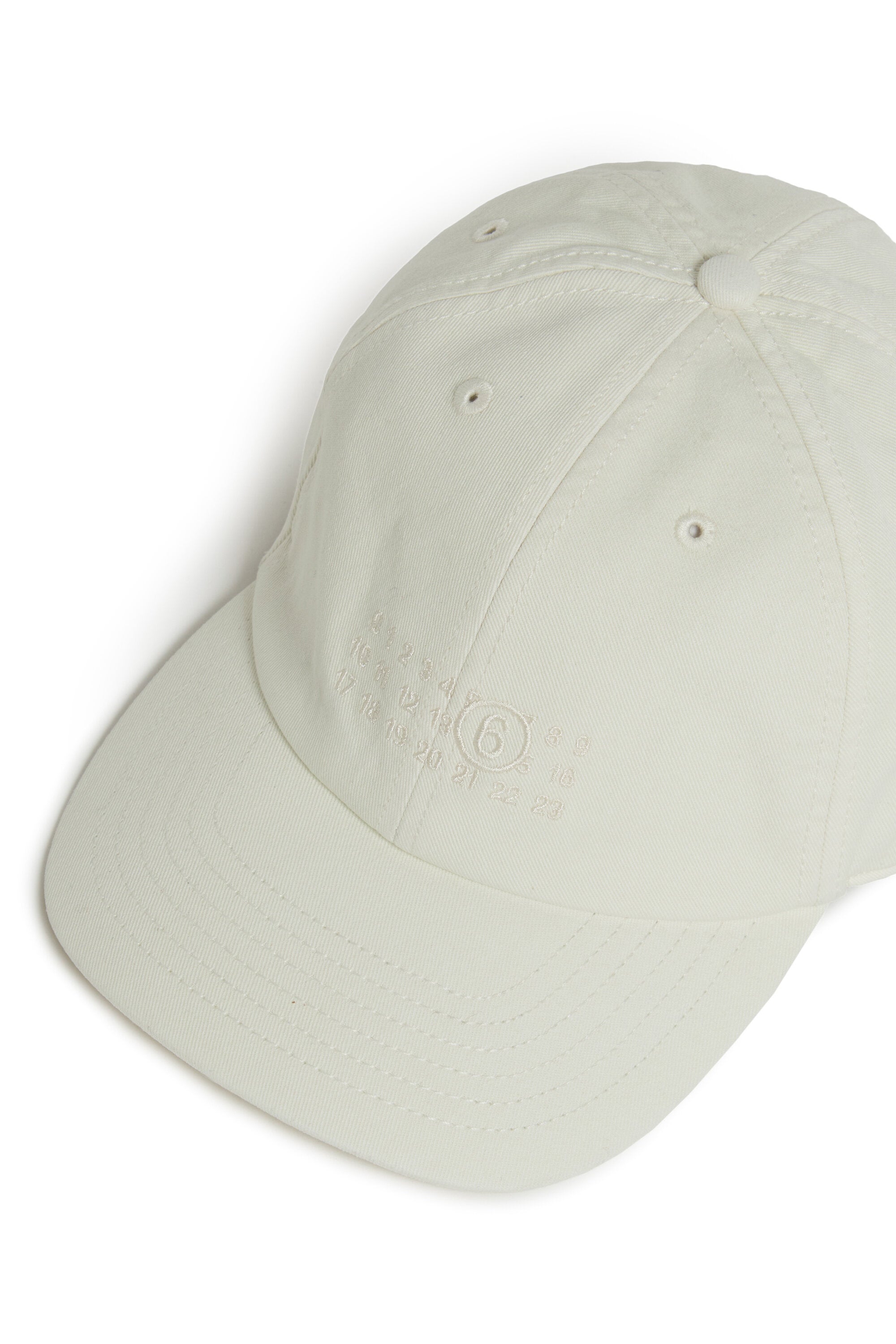 Cappello da baseball in gabardina effetto vissuto