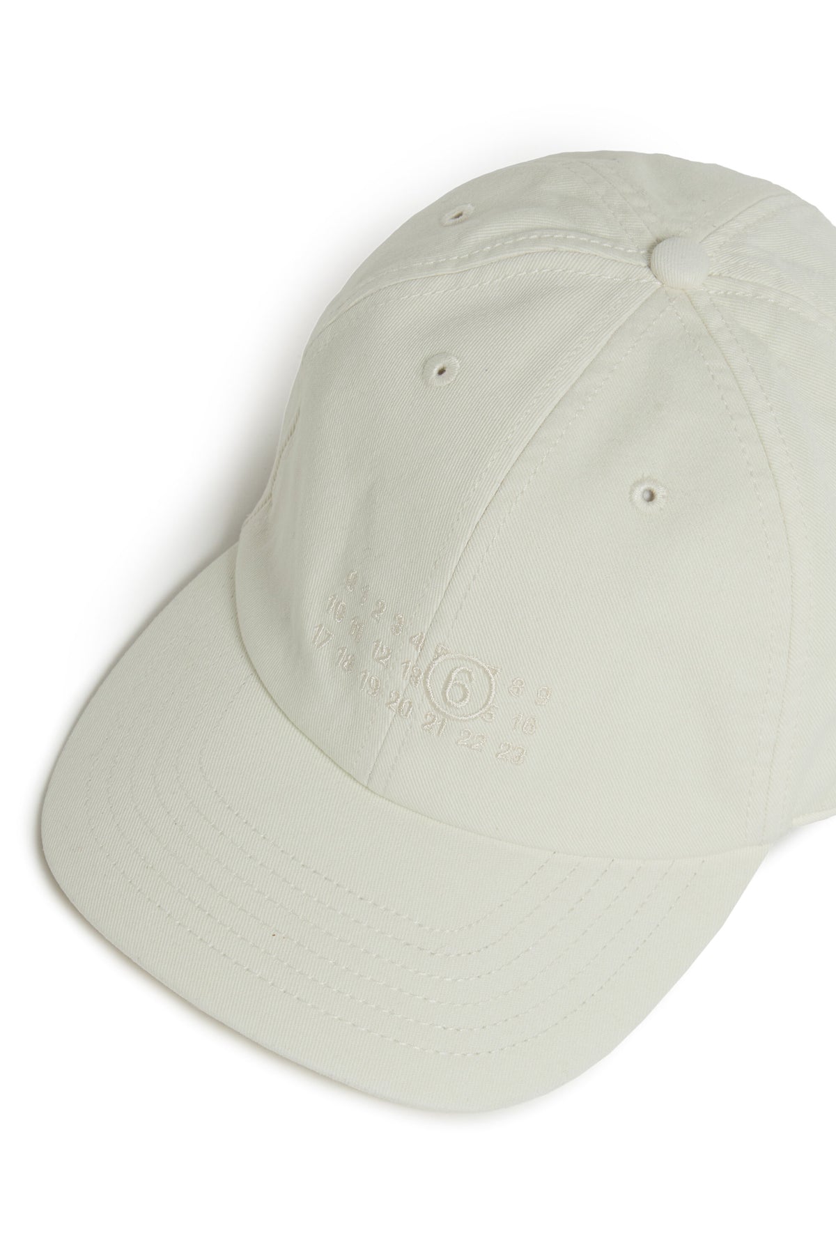 Casquette de baseball en gabardine à effet usé