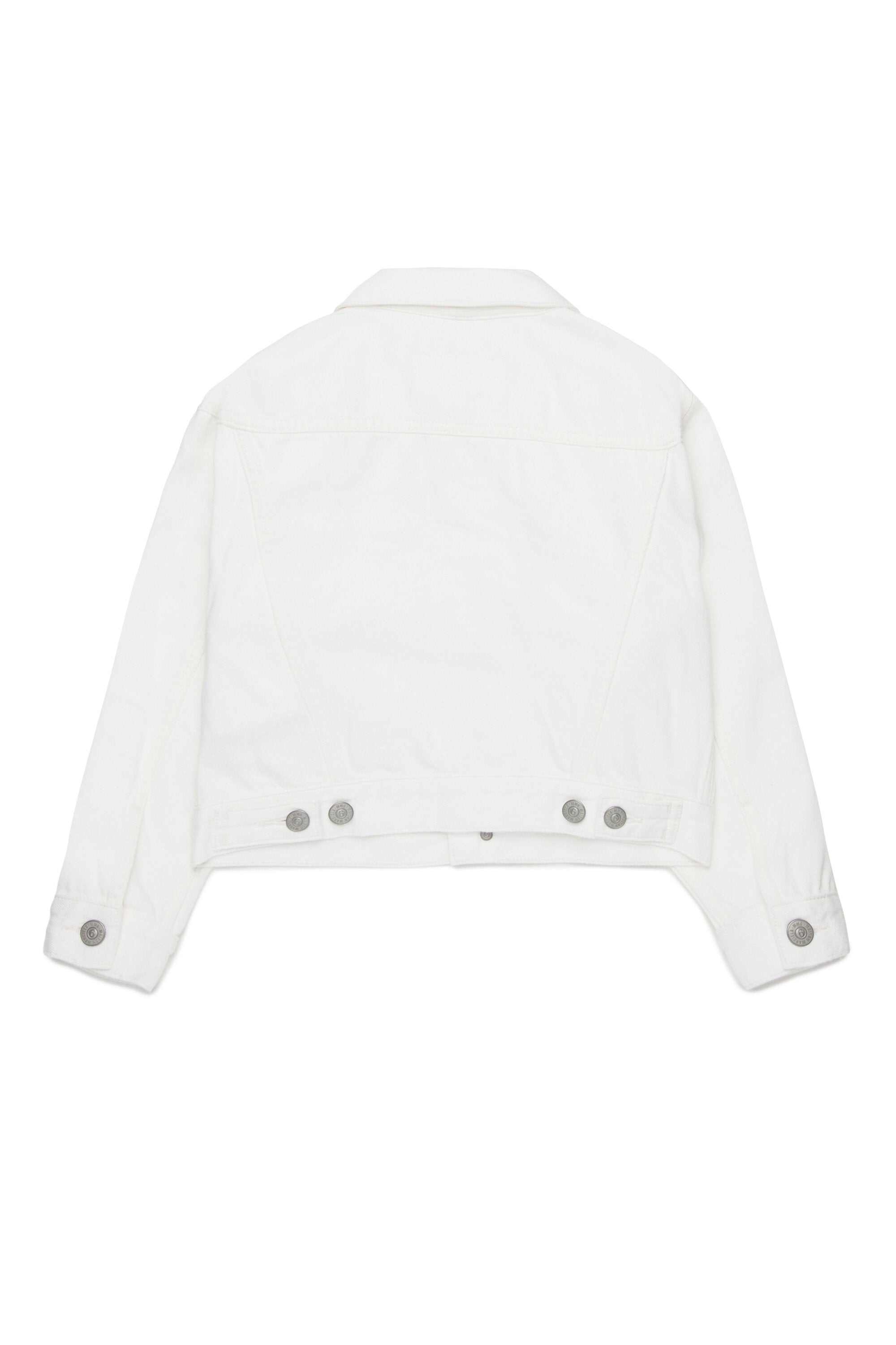 Giacca denim con logo stampato