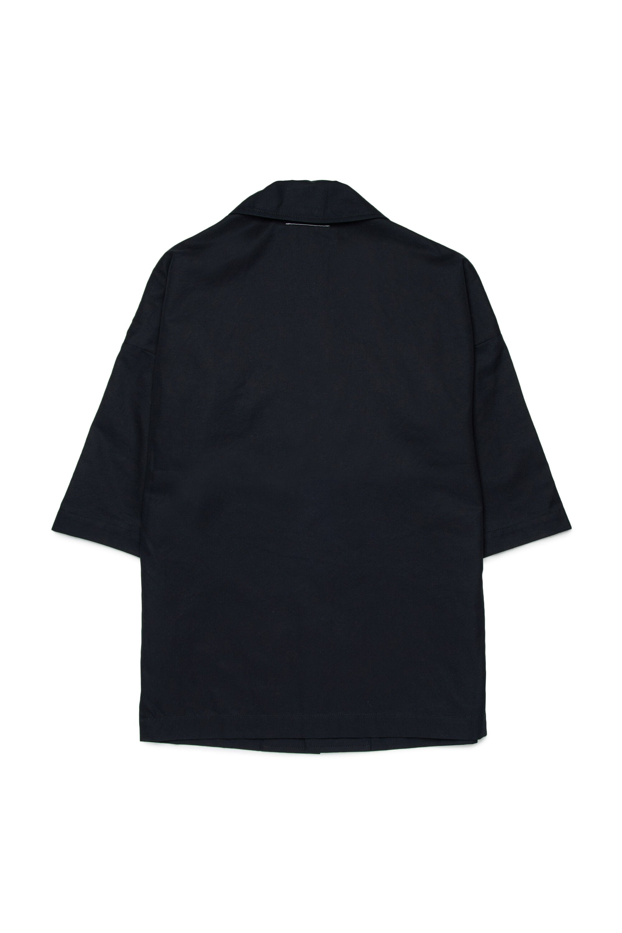 Manteau droit avec logo