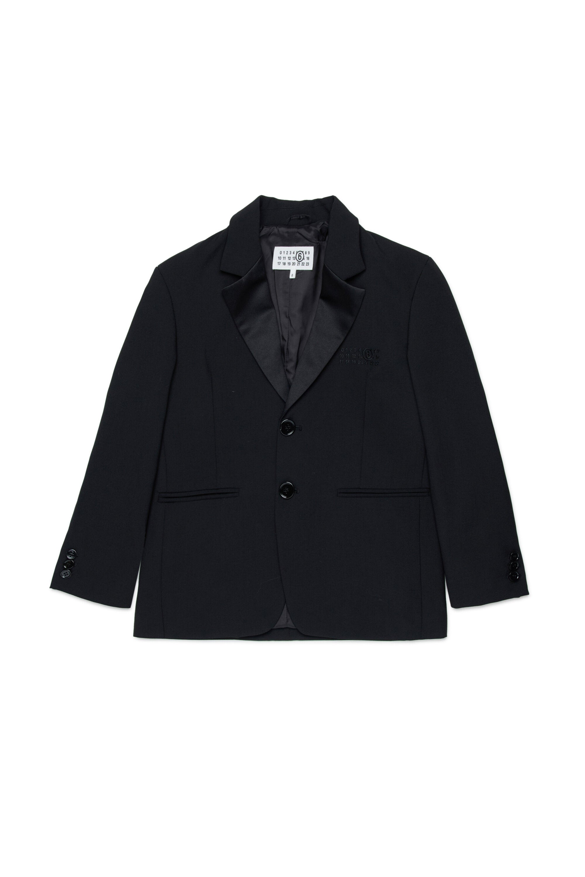 Giacca blazer con logo stampato