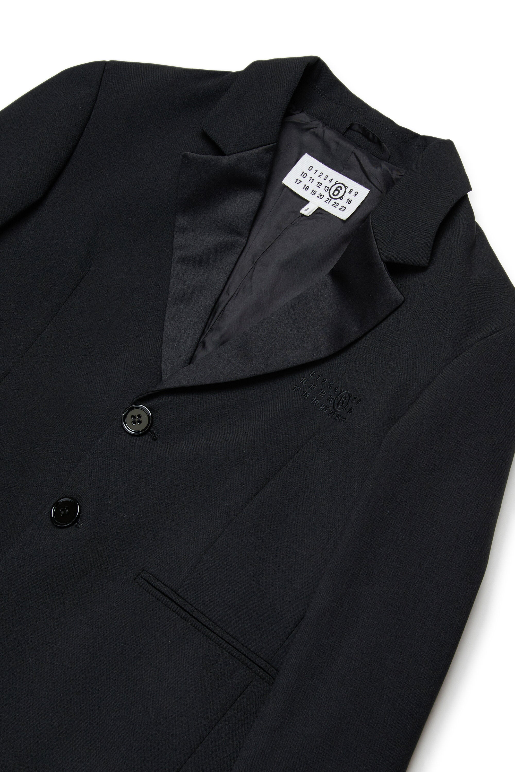 Giacca blazer con logo stampato