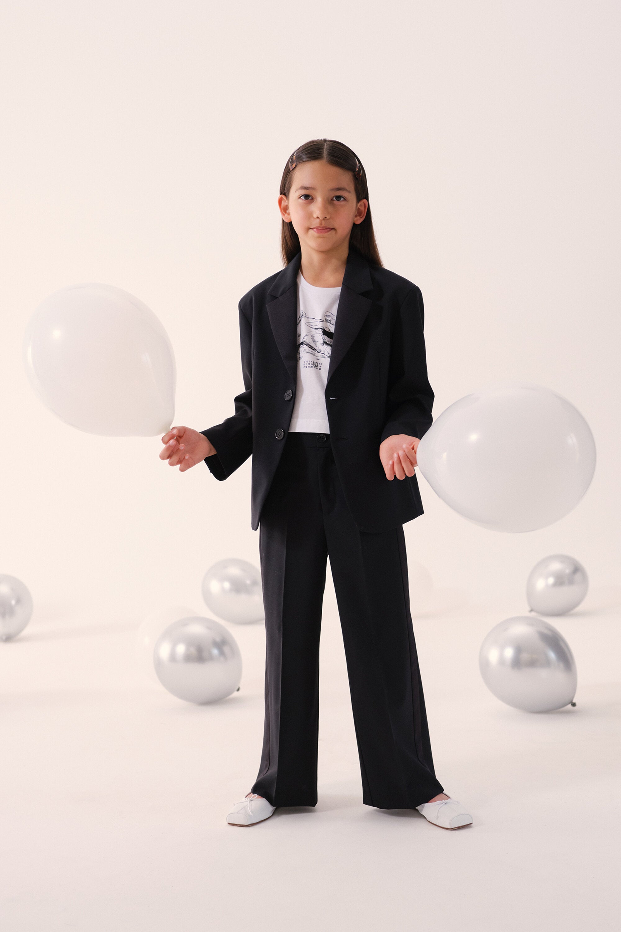 Blazerjacke mit aufgedrucktem Logo