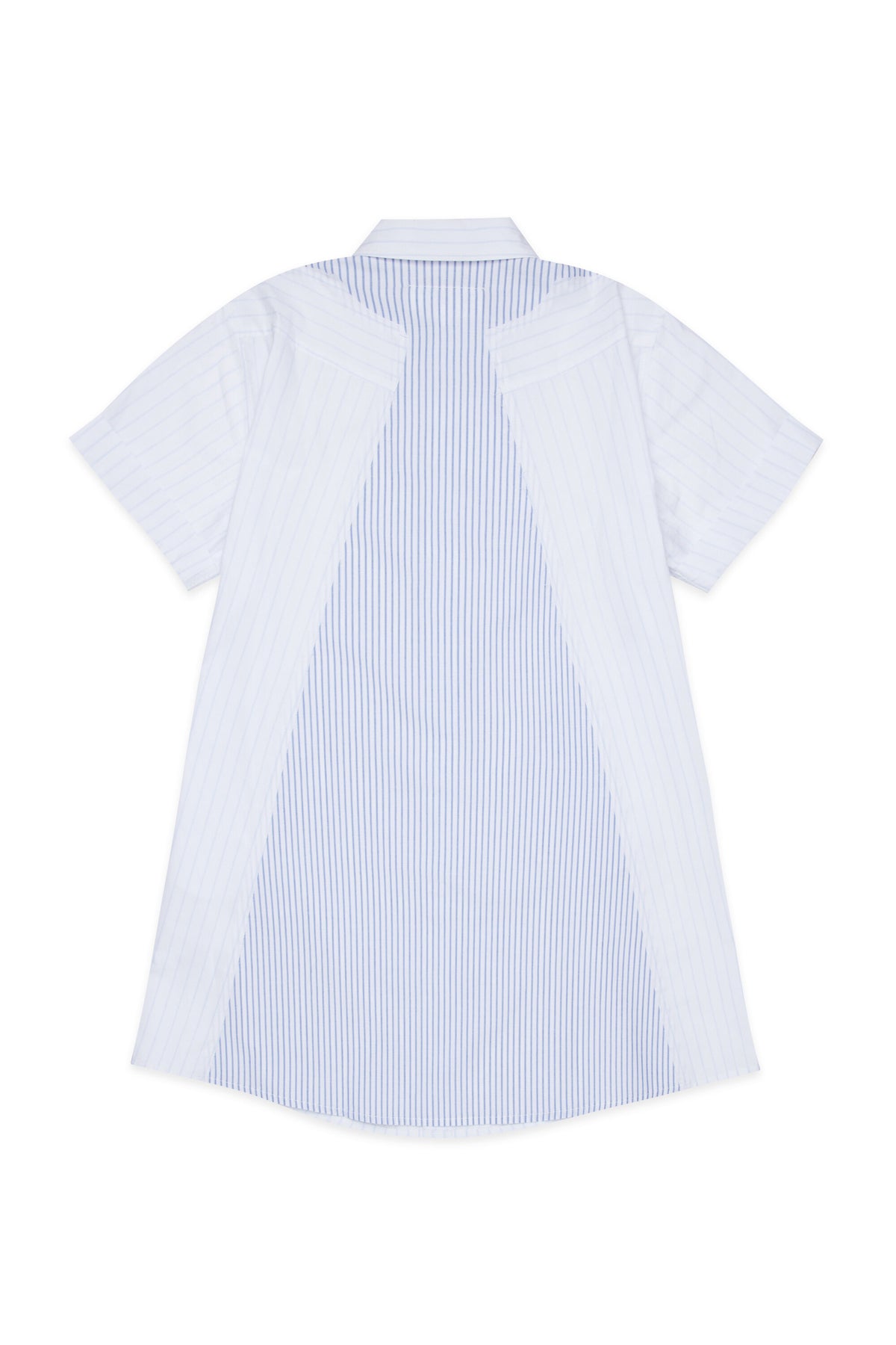 Robe chemise courte à rayures